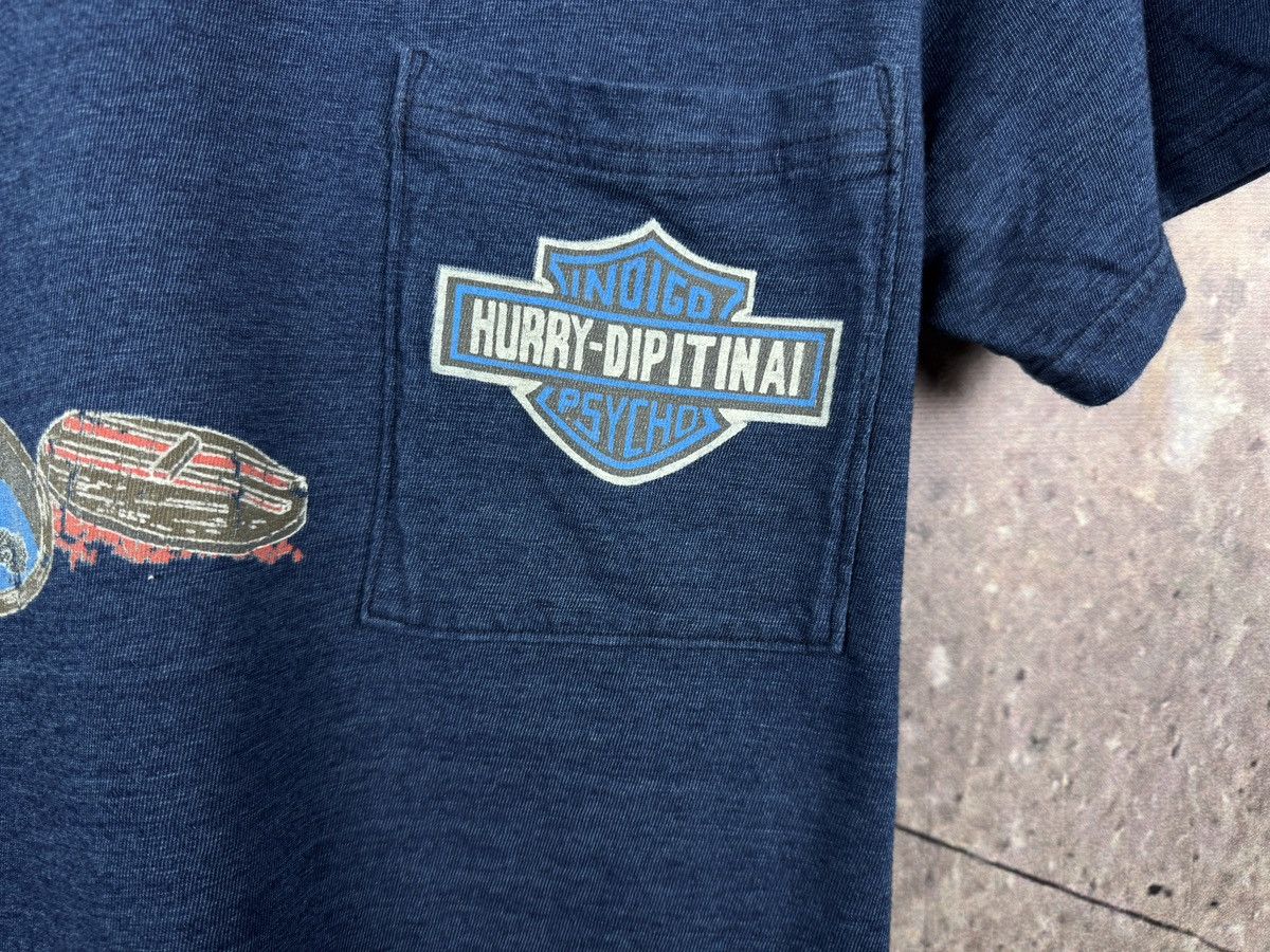 Kapital Kountry Men’s Kapital Indigo Psycho Hurry-Dipitinai T-Shirt Size 4 Size US M / EU 48-50 / 2 - 5 Thumbnail