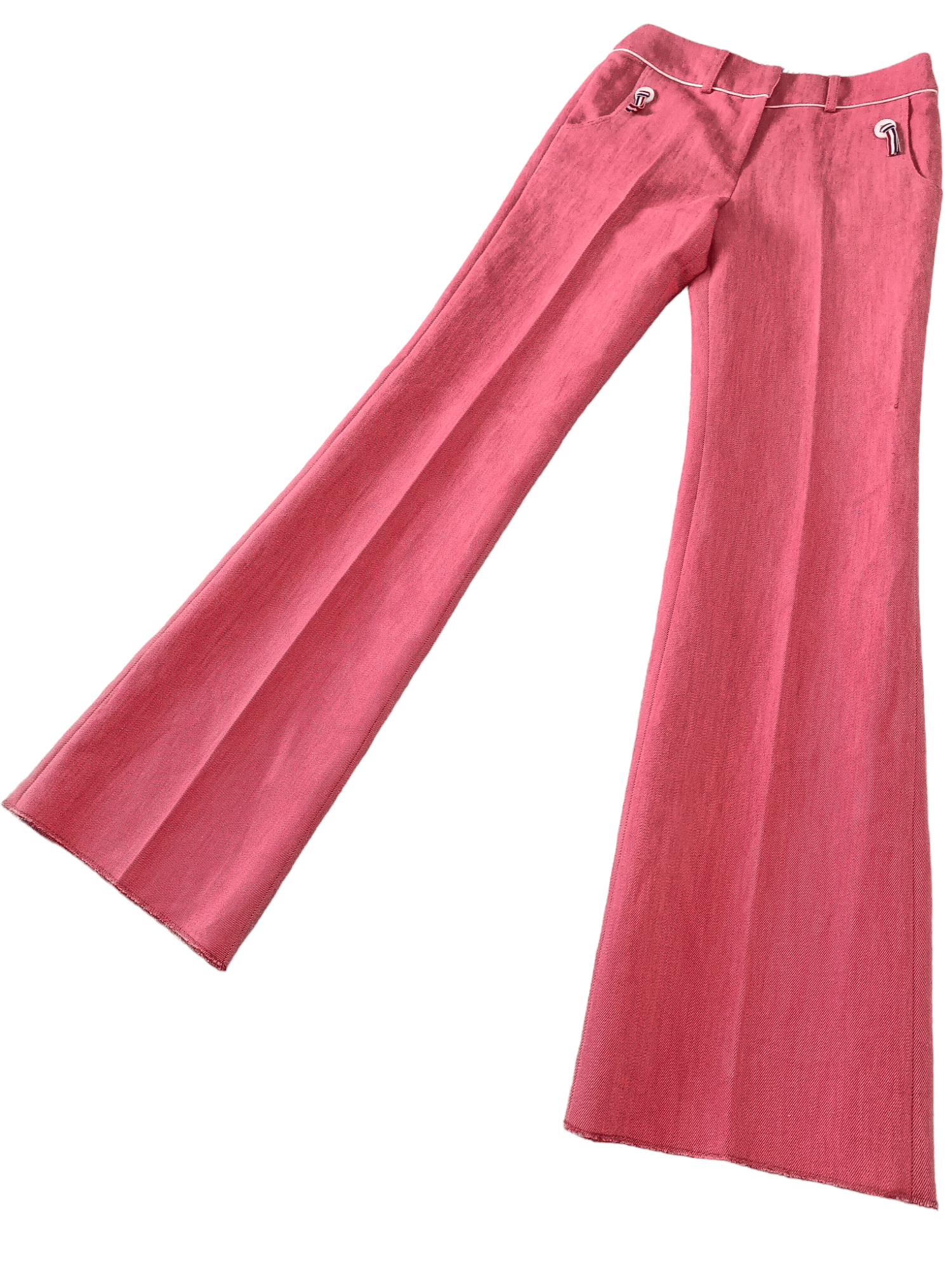 image of Lanvin Sport Flared Pants in Peach Red, Women's (Size 26)