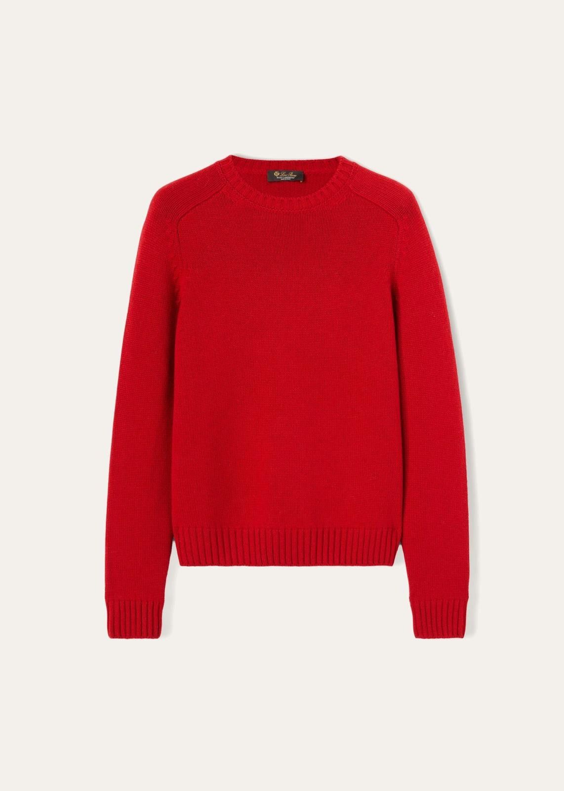 Loro Piana o1srvl11e0824 Parksville Crewneck Sweater in Red Size M / US 6-8 / IT 42-44 - 1 Preview