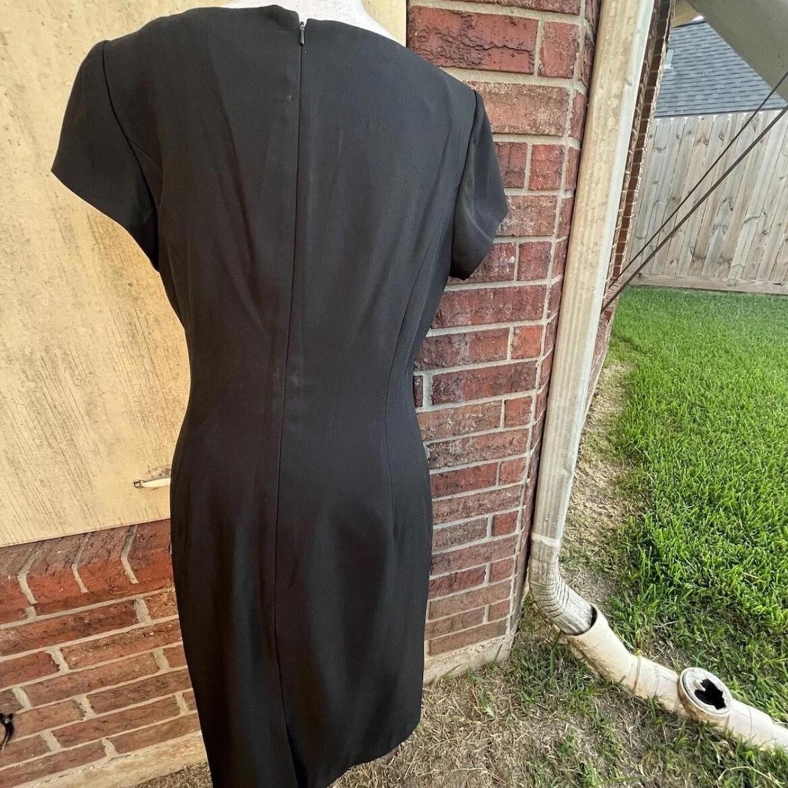 Other Vintage 1990s Red Rose Gothic Dress / Women’s medium Size L / US 10 / IT 46 - 3 Thumbnail
