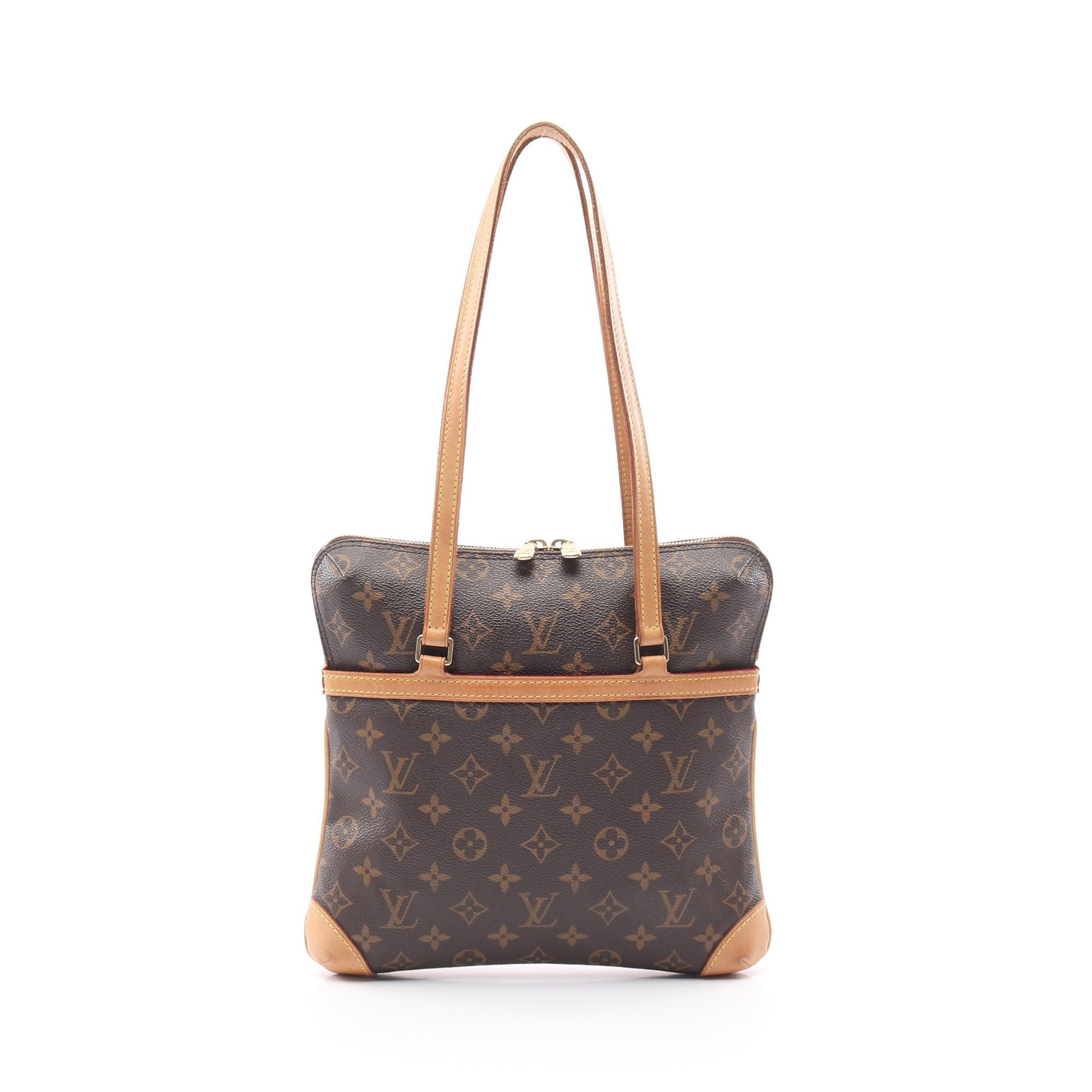 Louis Vuitton Kusan Gm Monogram Shoulder Bag Leather Brown, Women's