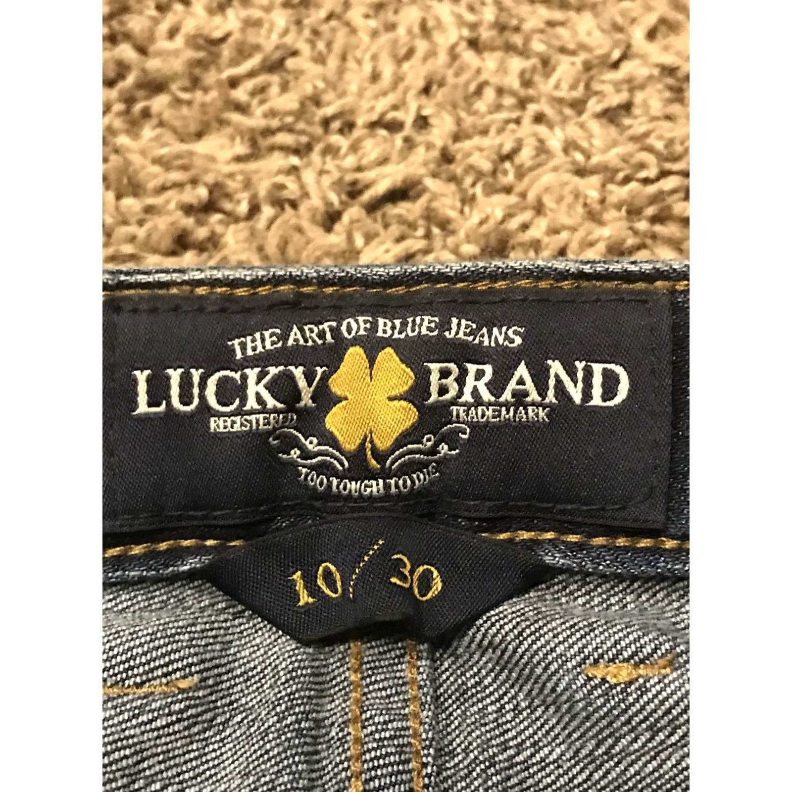 Lucky Brand Lucky Brand Jeans Womens Size 10 Lola Ankle Crop Denim B18 Blue Mid Rise Inseam 24 Inches Size 32" / US 10 / IT 46 - 2 Thumbnail