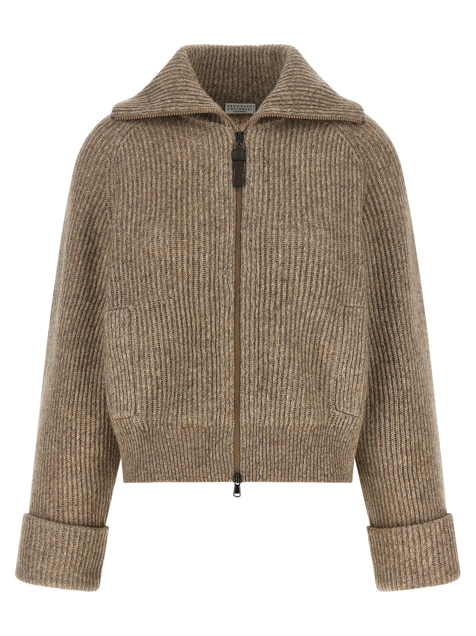 Brunello Cucinelli 'Shiny Zipper Pull' cardigan Size XS / US 0-2 / IT 36-38 - 1 Thumbnail