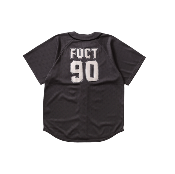 FUCT Fuct Chenille Applique Baseball Jersey Charcoal • L Size US L / EU 52-54 / 3 - 2 Thumbnail