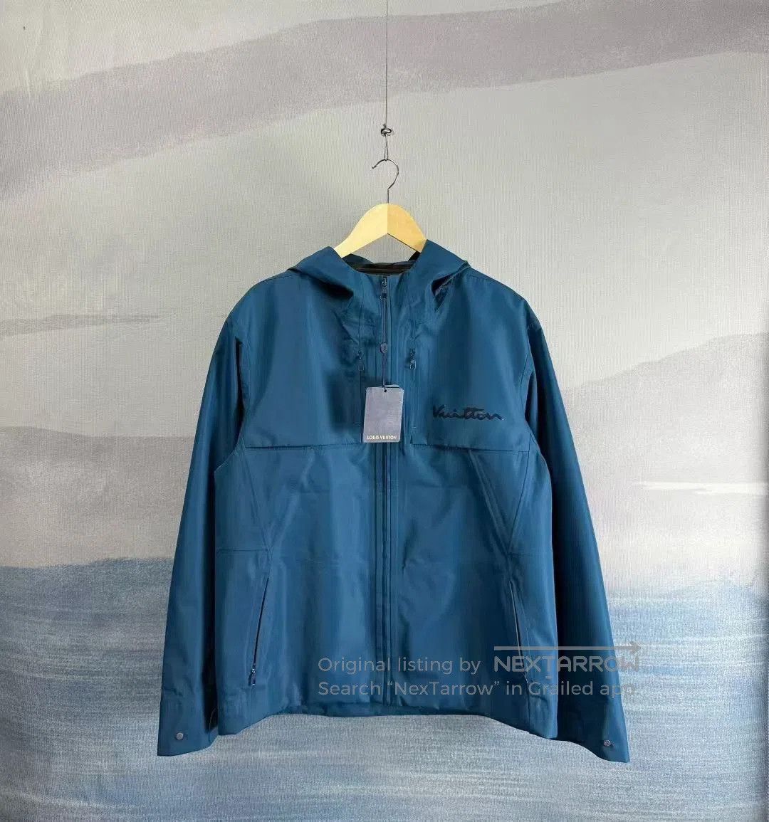 Louis Vuitton Louis Vuitton LV Printed Logo Blue Windbreaker. Size US M / EU 48-50 / 2 - 1 Thumbnail