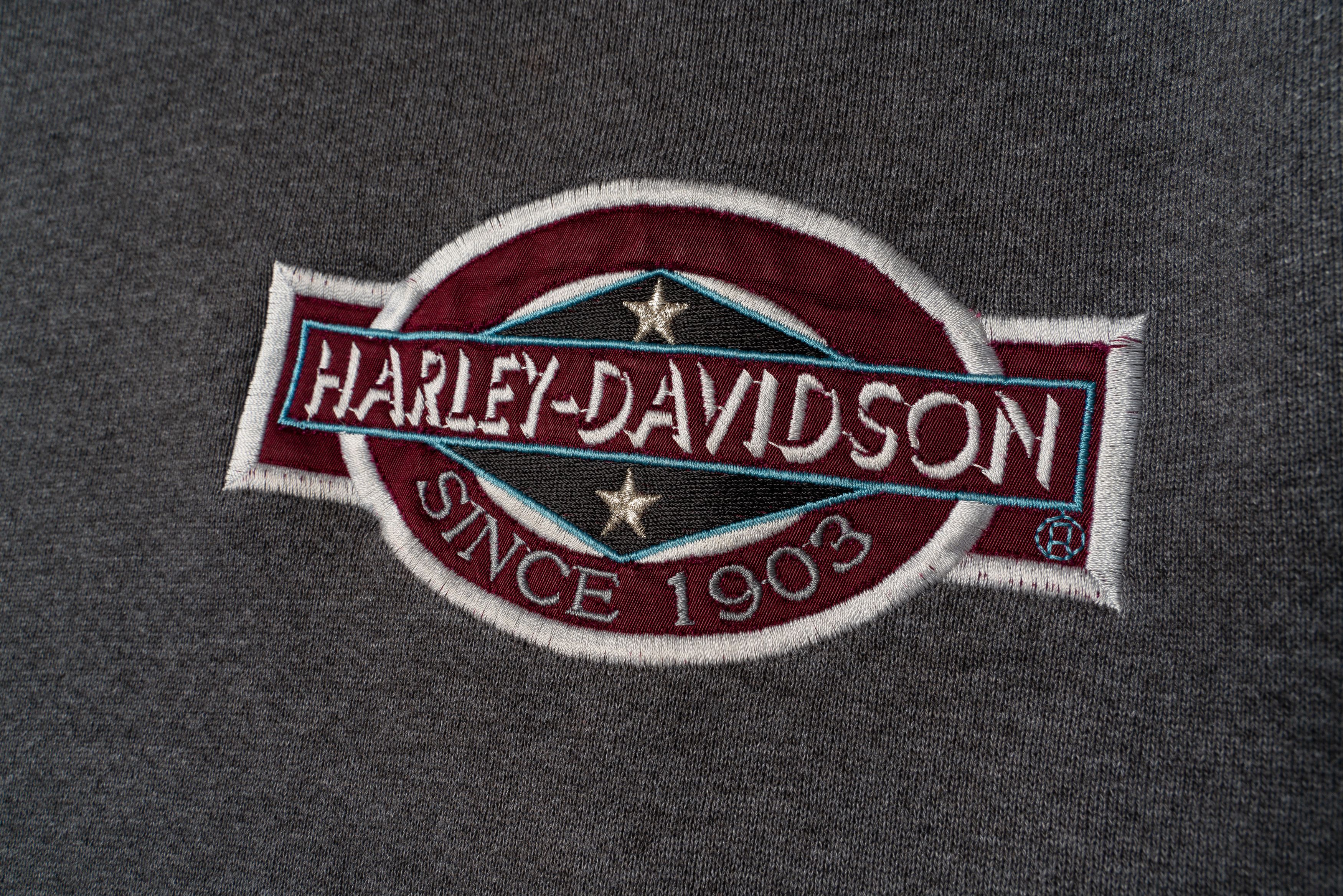 Harley Davidson 🔵HARLEY DAVIDSON Vintage 1992 Crewneck Sweatshirt Grey Size US XL / EU 56 / 4 - 5 Thumbnail