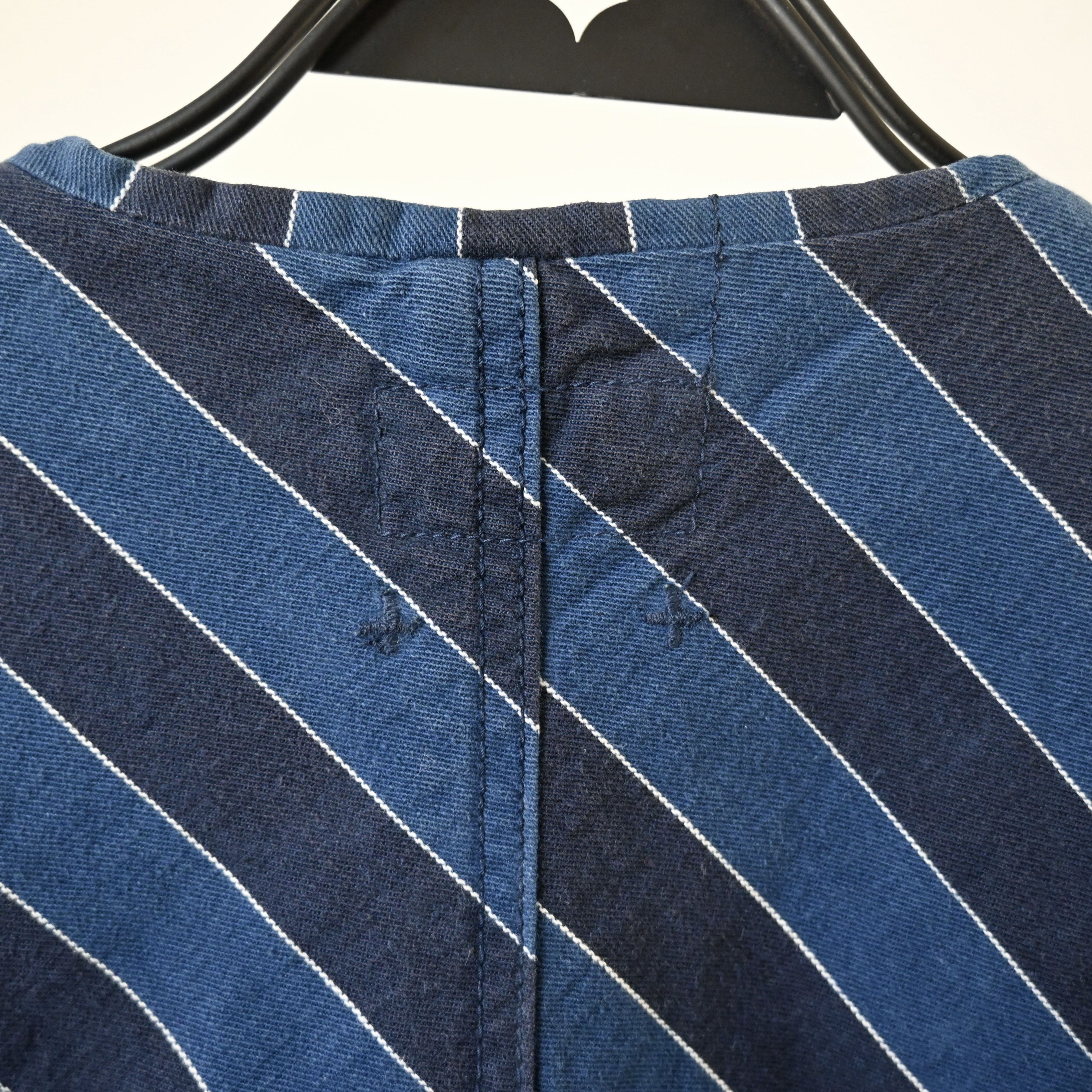 Beams Plus BEAMS Plus regimental striped denim gilet type work vest Size US M / EU 48-50 / 2 - 5 Thumbnail