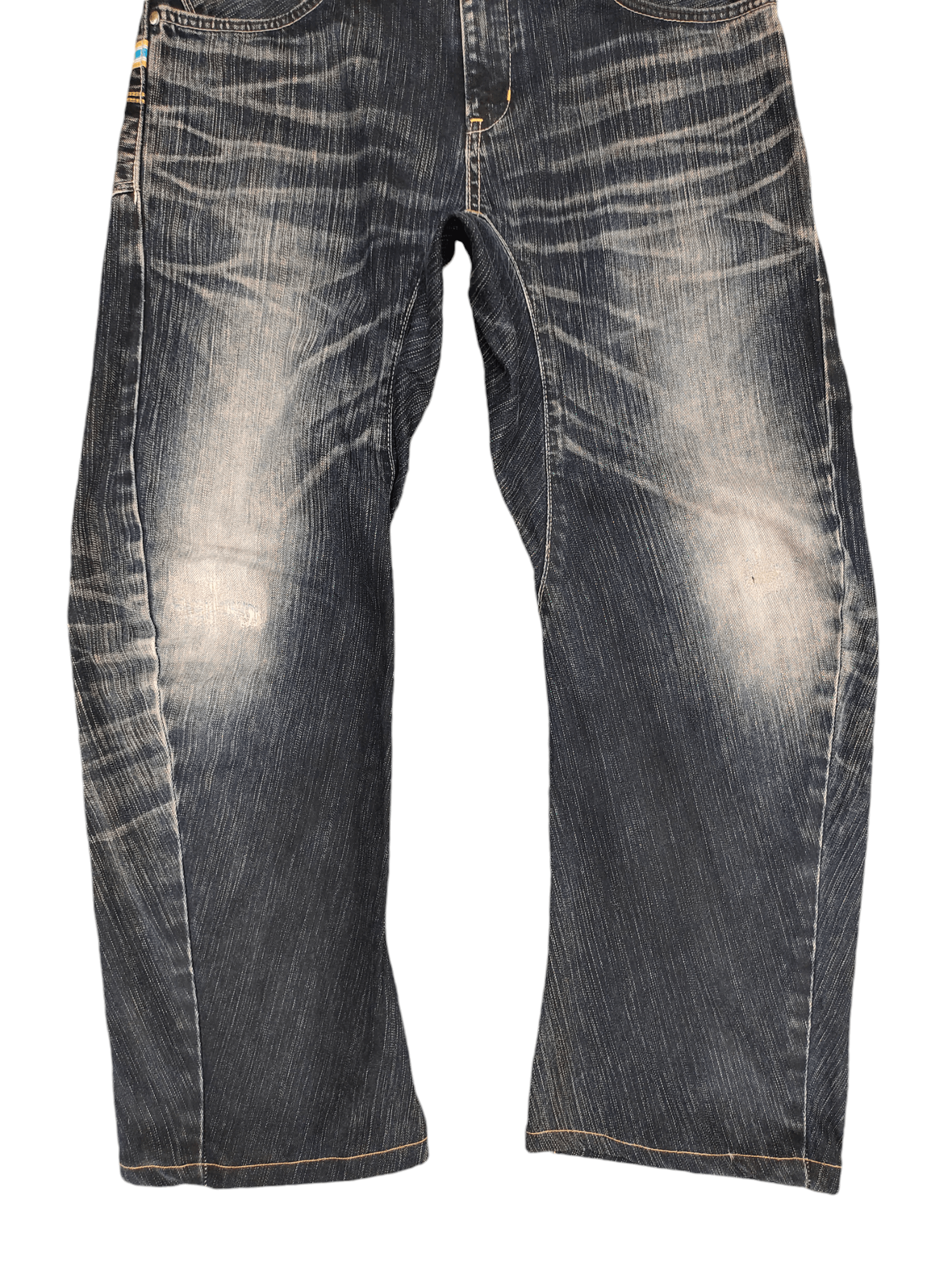Edwin Edwin Function Clawmark Distress Loose Denim Jeans Y2k Size US 30 / EU 46 - 5 Thumbnail