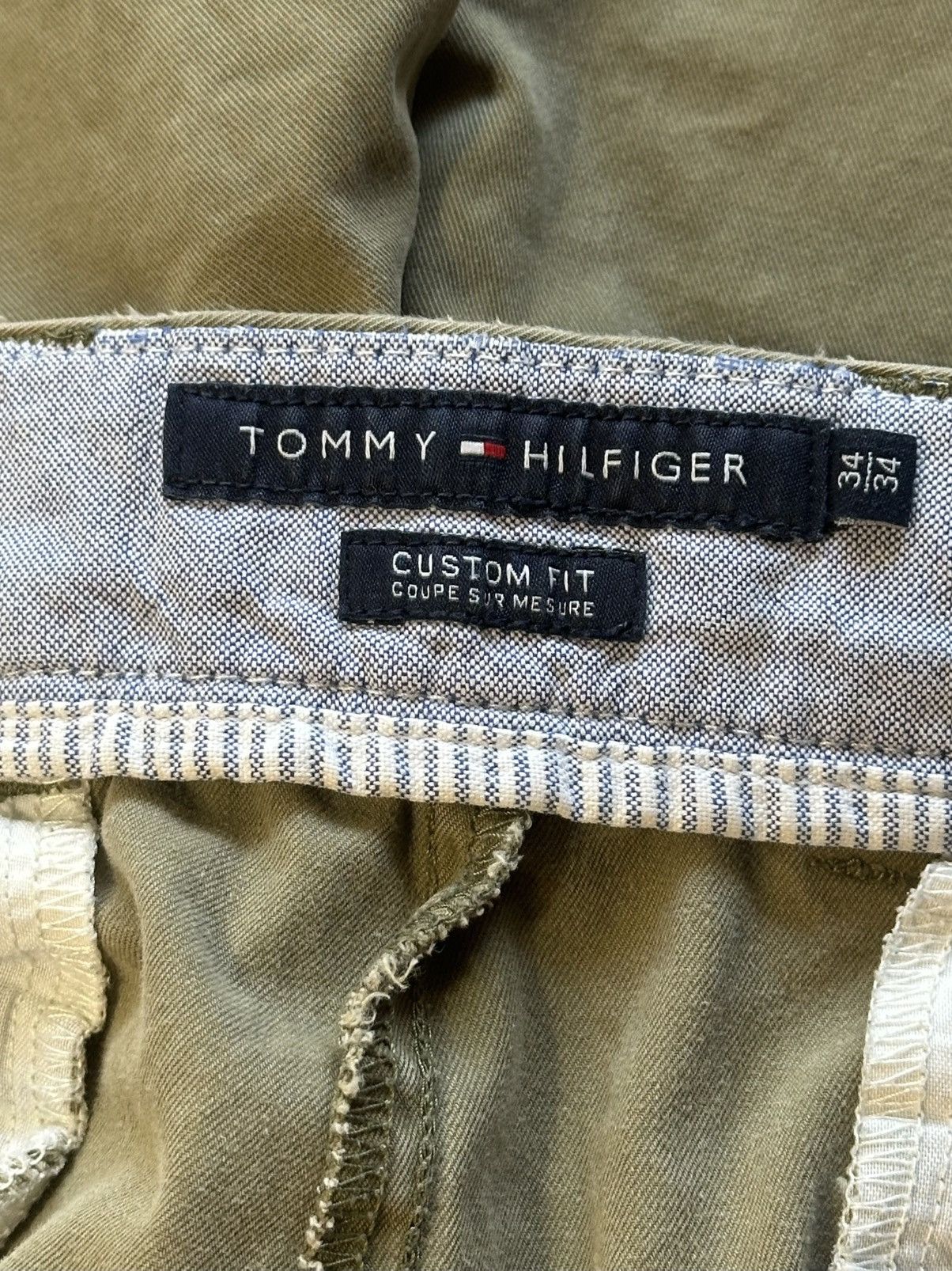 Designer × Tommy Hilfiger Tommy Hilfiger Khaki Chino Pants W34 I32 Size US 34 / EU 50 - 8 Thumbnail