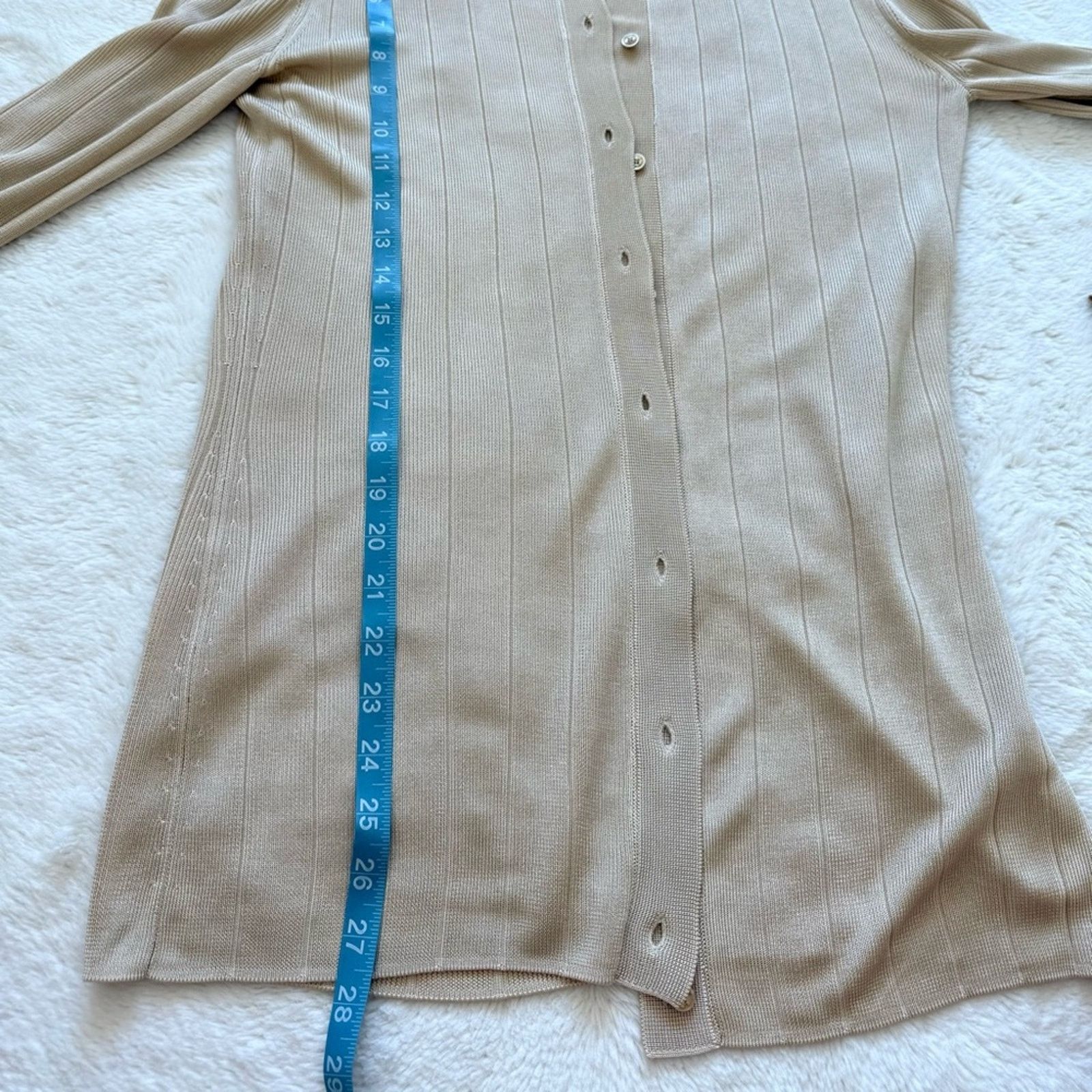 St. John St.John women beige cardigan size M Authentic Retail 750$ Size M / US 6-8 / IT 42-44 - 10 Thumbnail