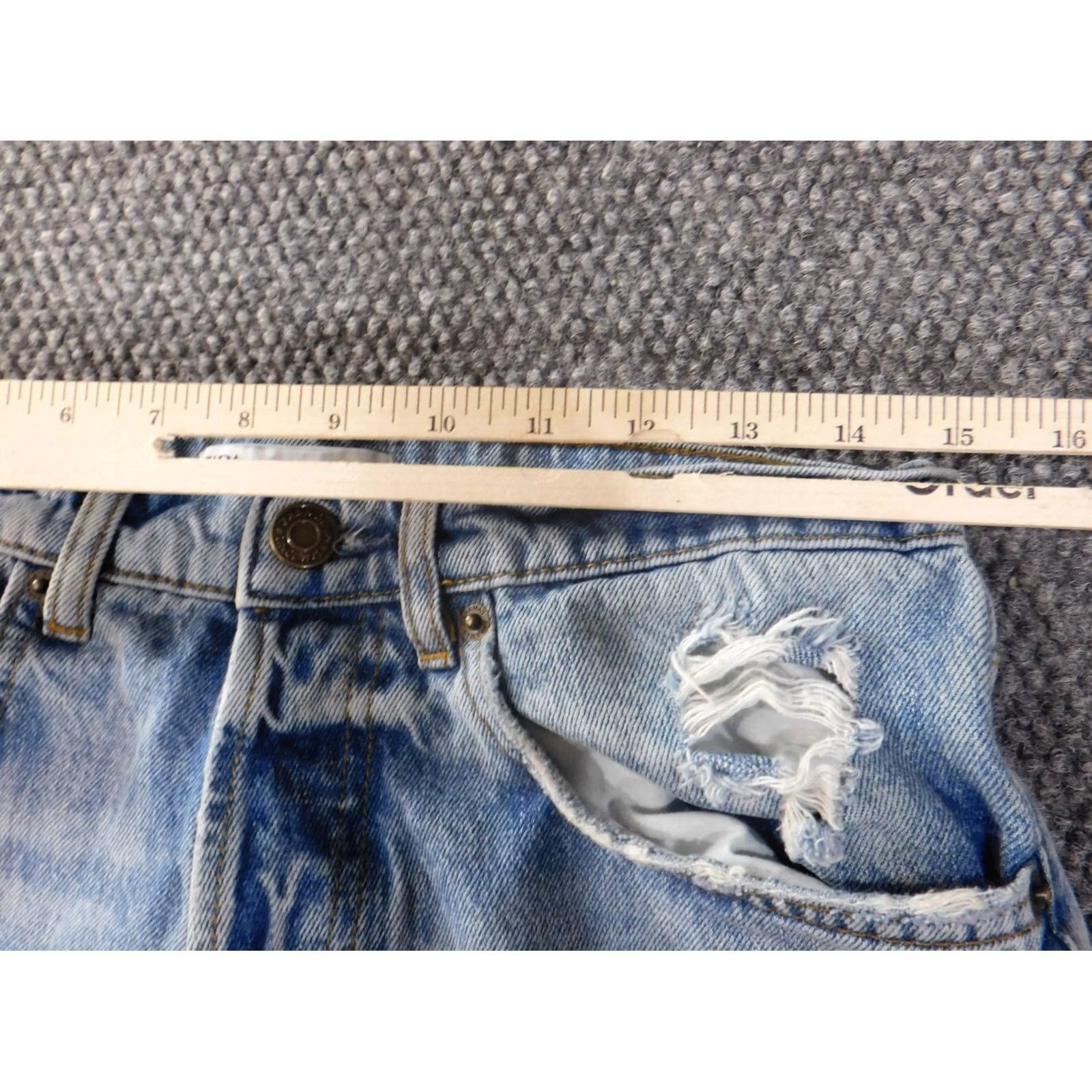 Zara Zara Denim Shorts Men 30 Blue Distressed Light Wash Casual Size US 30 / EU 46 - 6 Thumbnail