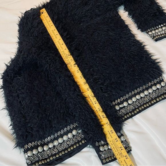 Jessica Simpson Jessica Simpson Kassidy Embellished Faux-Shearling Black Stu Size XS / US 0-2 / IT 36-38 - 10 Thumbnail
