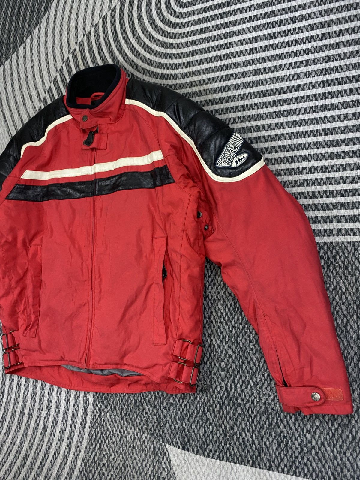Honda Vintage Honda Red And Black Leater Motorcycle Riding Jacket Size US L / EU 52-54 / 3 - 4 Thumbnail