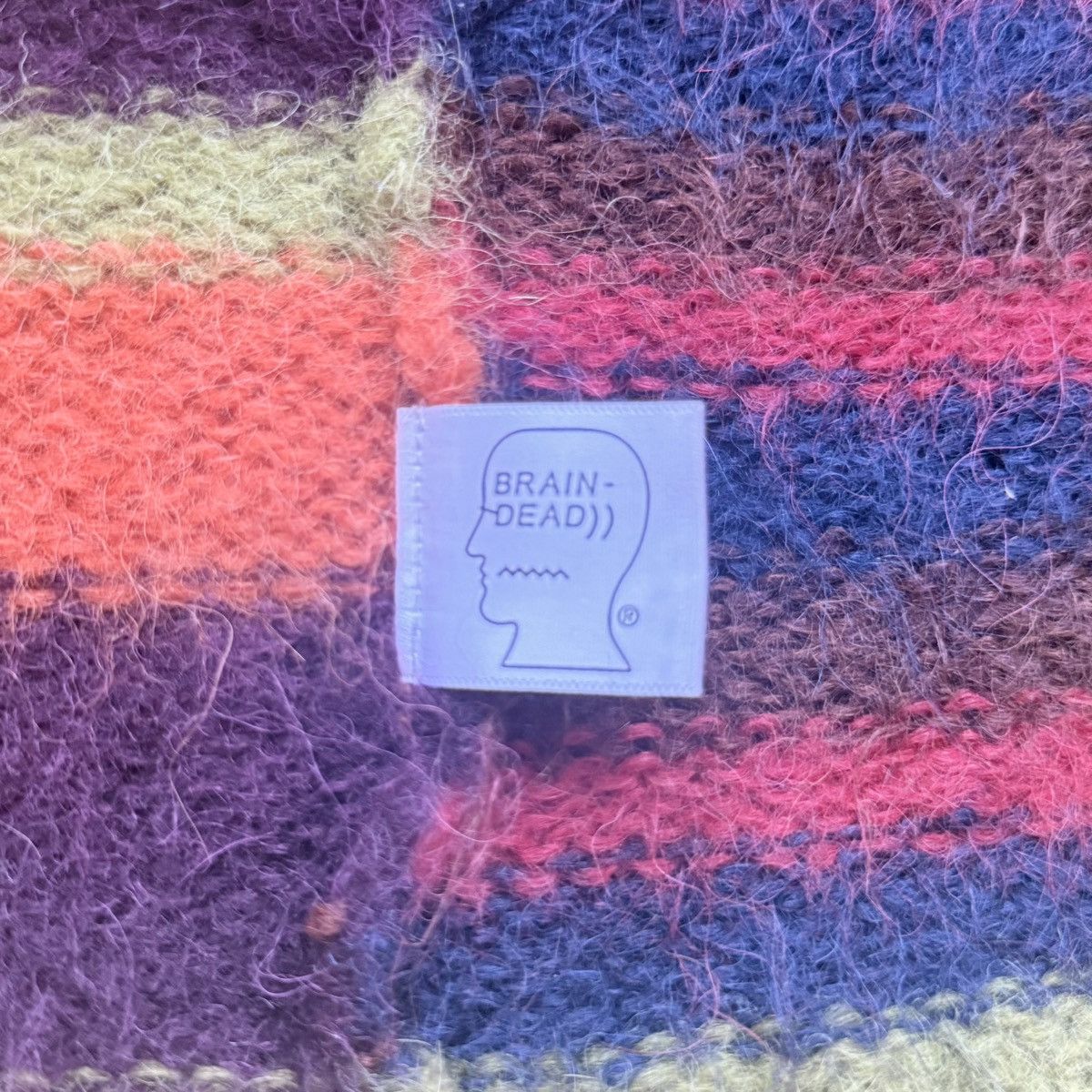 Brain Dead Brain Dead Knitwear Striped Alpaca Cardigan – Size S Size US S / EU 44-46 / 1 - 4 Thumbnail