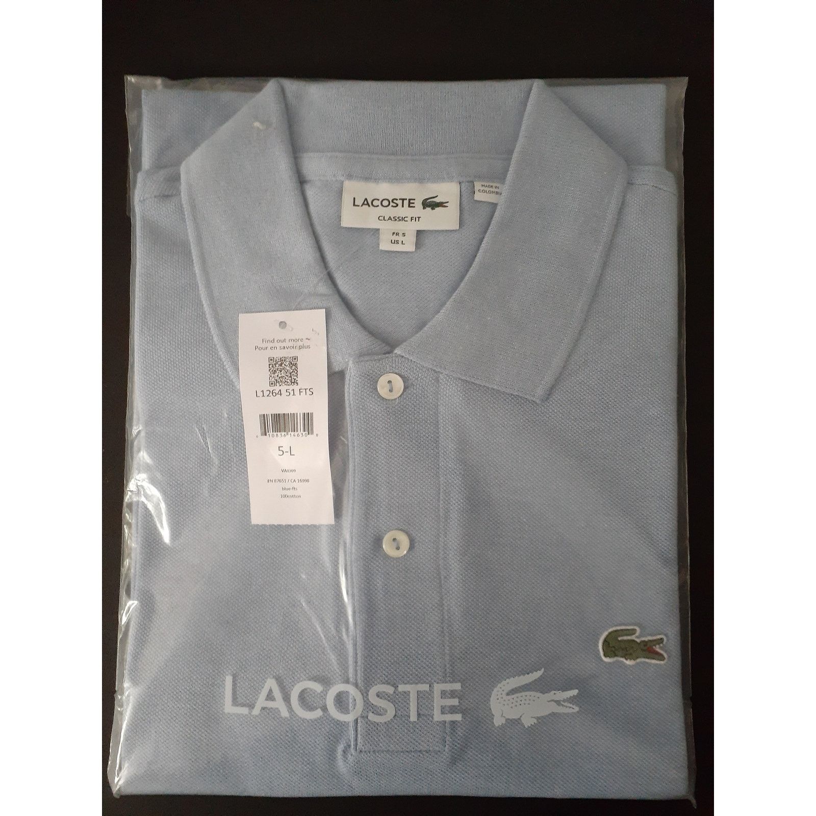 Lacoste Lacoste Men's Classic Short Sleeve Chine Pique Polo Blue L Size US L / EU 52-54 / 3 - 2 Thumbnail