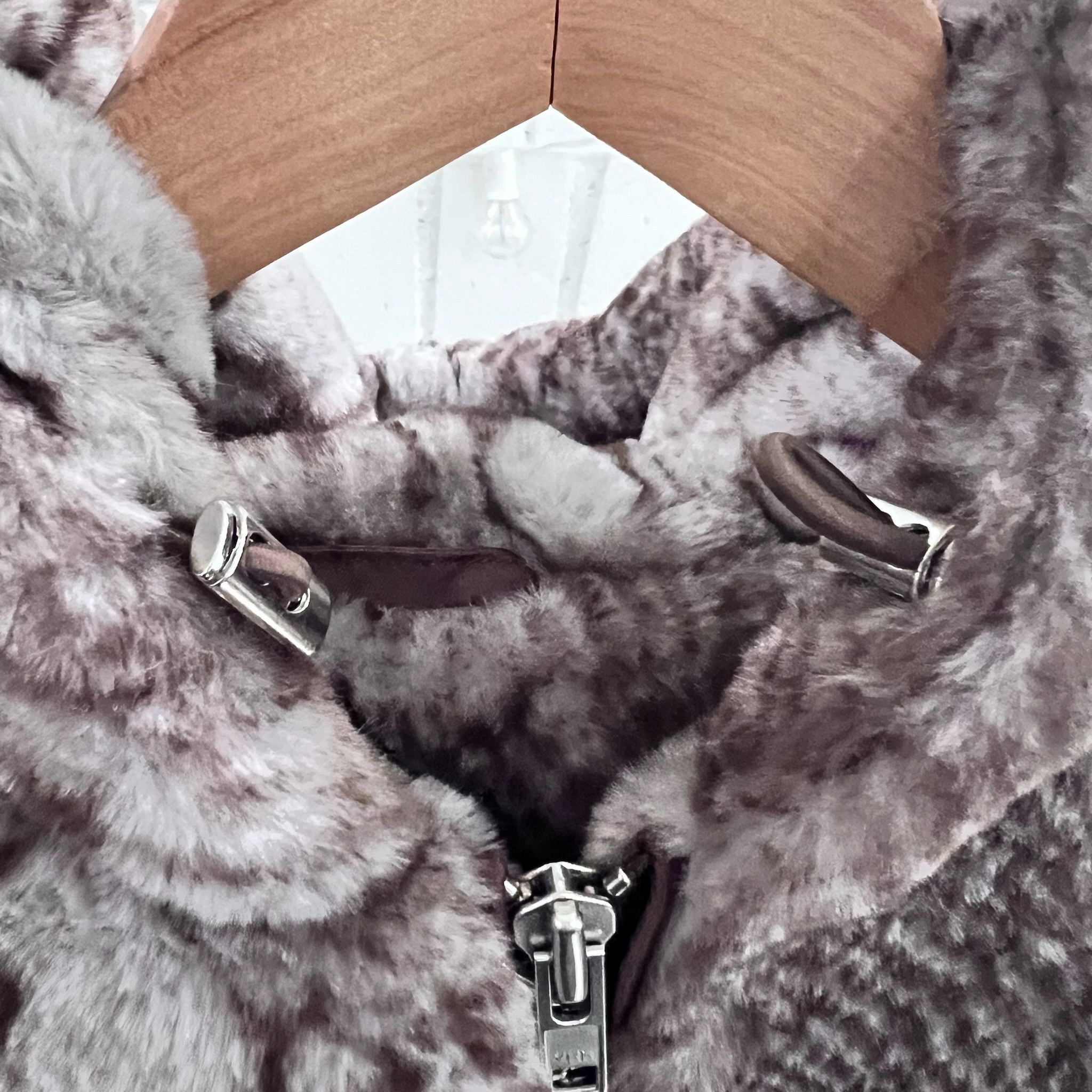 Other Fung Lan Opening Ceremony Snakeskin Faux Fur Zipped Hoodie Size US L / EU 52-54 / 3 - 2 Thumbnail