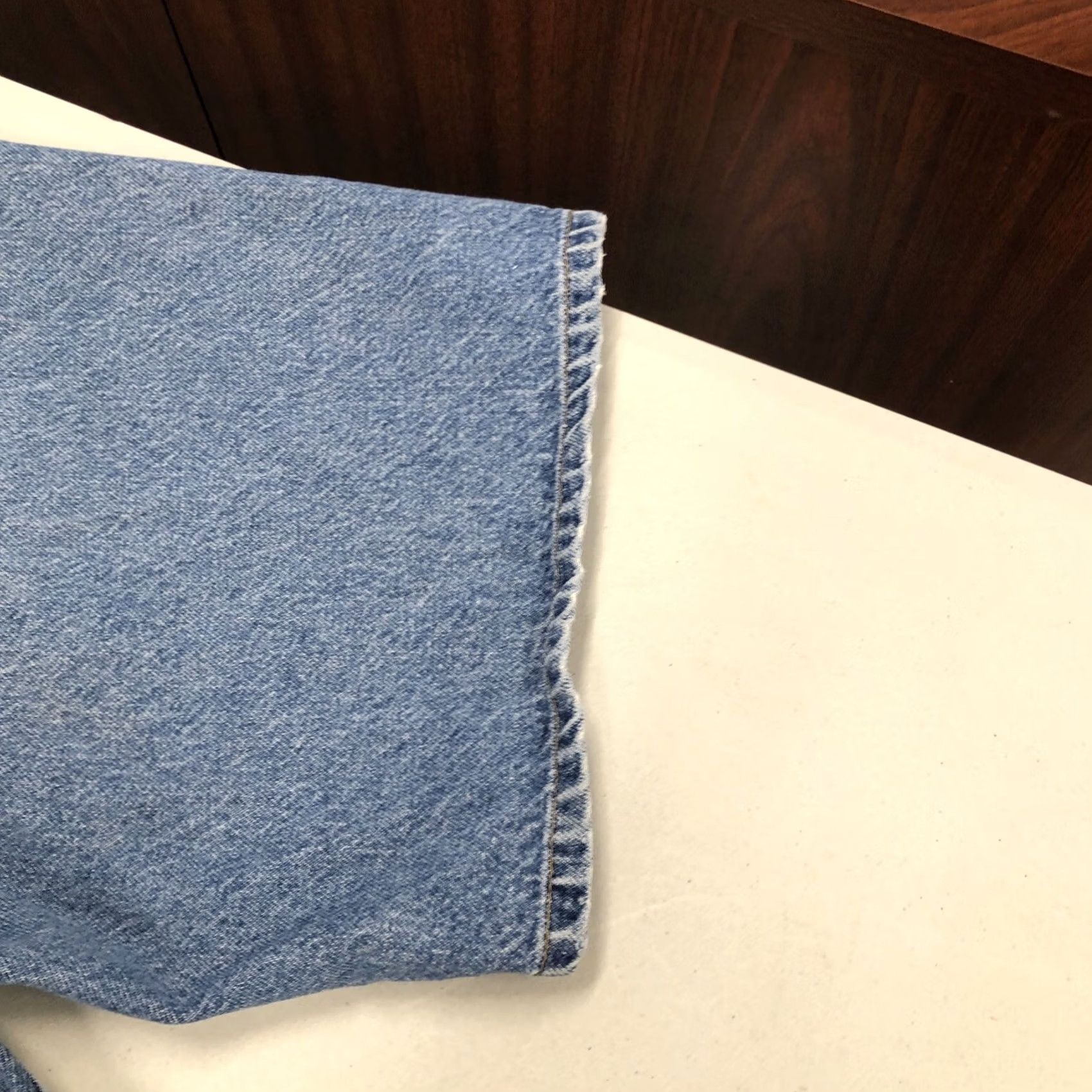 Polo Ralph Lauren VINTAGE Polo Ralph Lauren Denim Shorts Banner Flag 80s 90s Distressed Blue Polo Ralph Lauren Mens 33 34x11 34x11 Regular Inseam 11" Relaxed High Rise Size US S / EU 44-46 / 1 - 4 Thumbnail