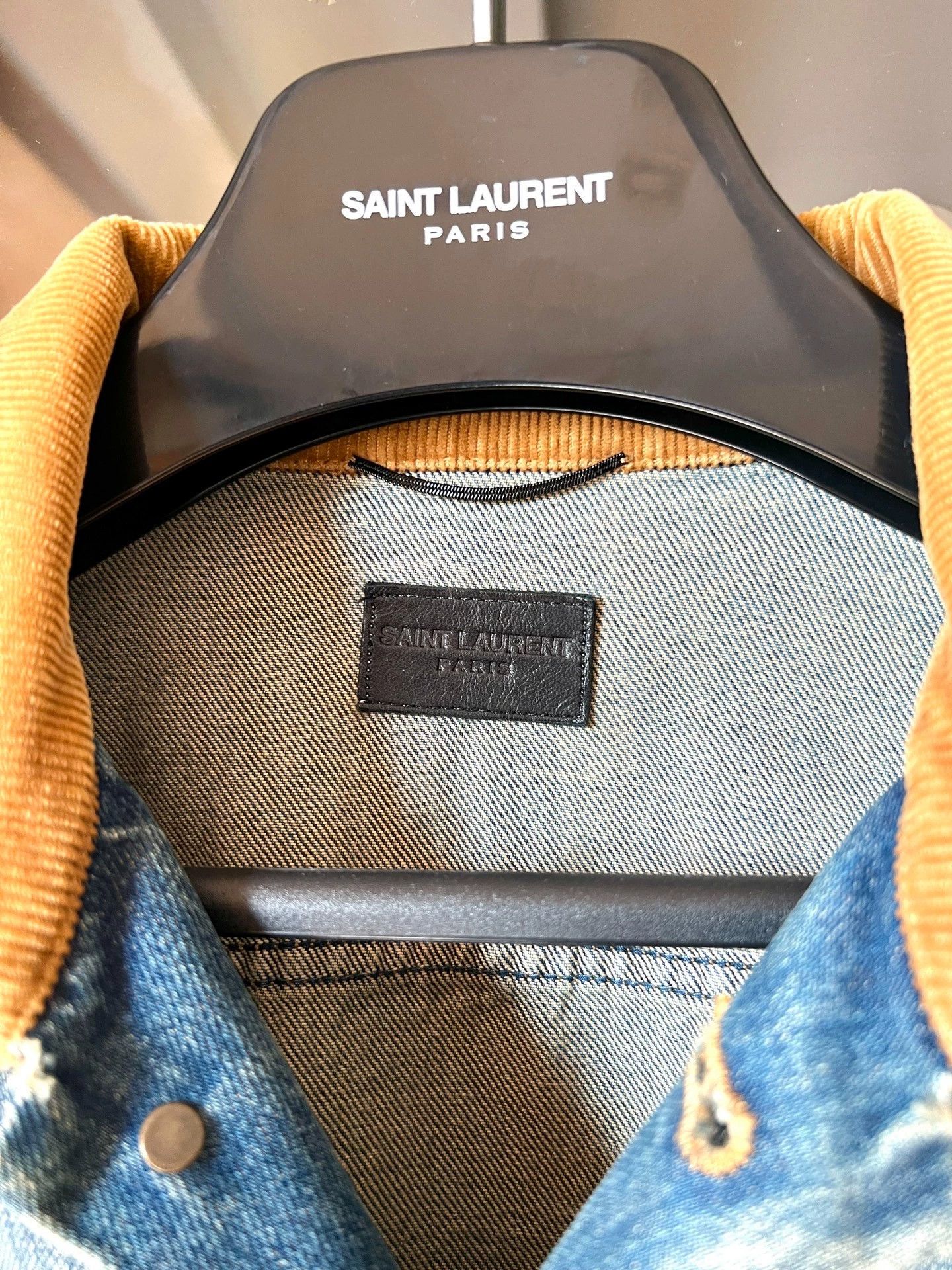 Saint Laurent Paris Saint Laurent 16FW Light Blue Washed Denim Jacket Size US M / EU 48-50 / 2 - 5 Thumbnail