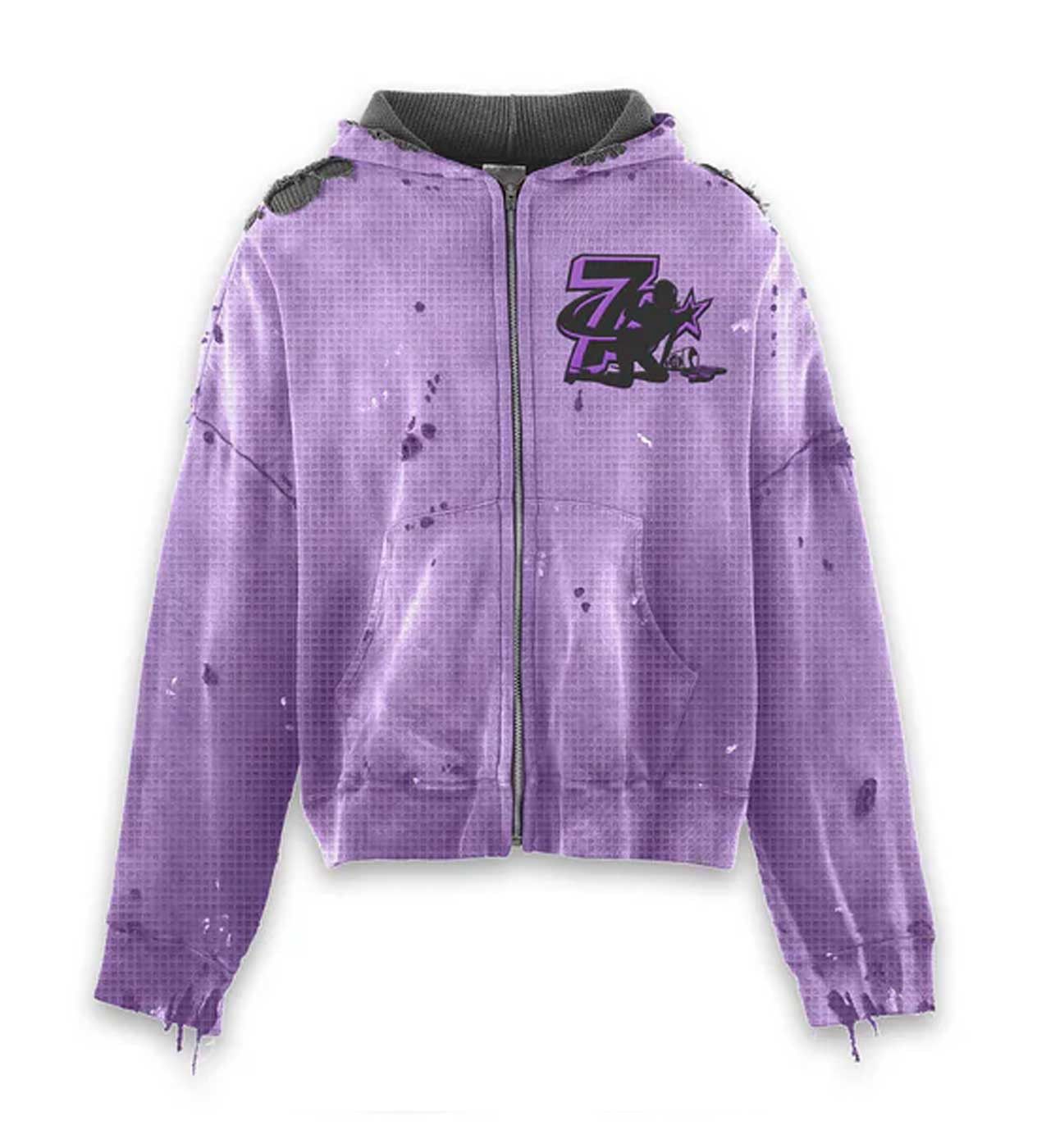 TRIPLE SEVENS Trap Reversible Zip Up Hoodie Black Size US XXL / EU 58 / 5 - 1 Thumbnail