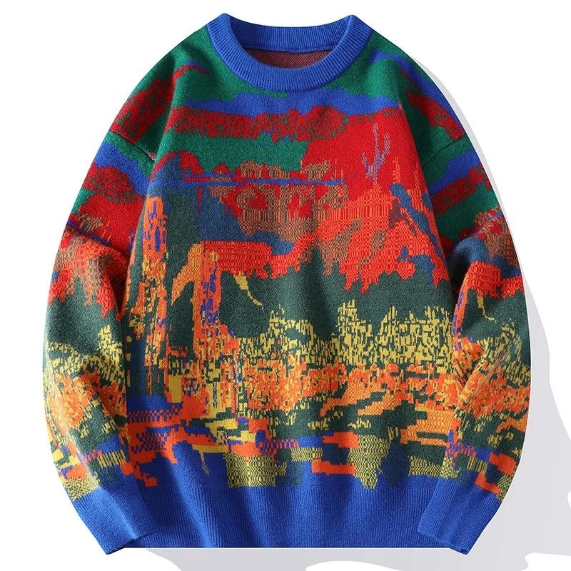 Japanese Brand × Vintage Winter knitted sweater japanese crewneck Size US M / EU 48-50 / 2 - 1 Thumbnail