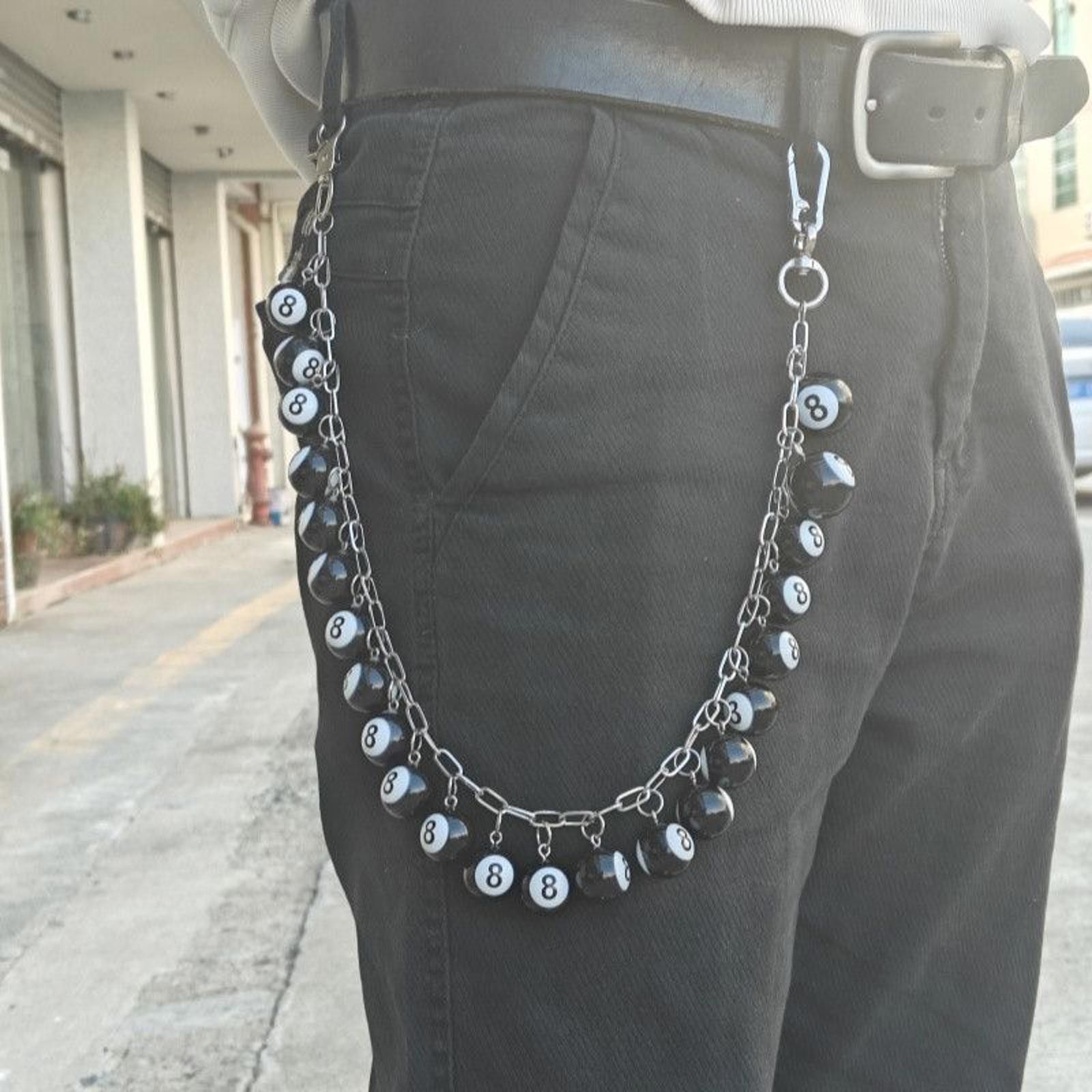 Jewelry DIY Black Eight-Shaped Key Chain Size ONE SIZE - 1 Thumbnail