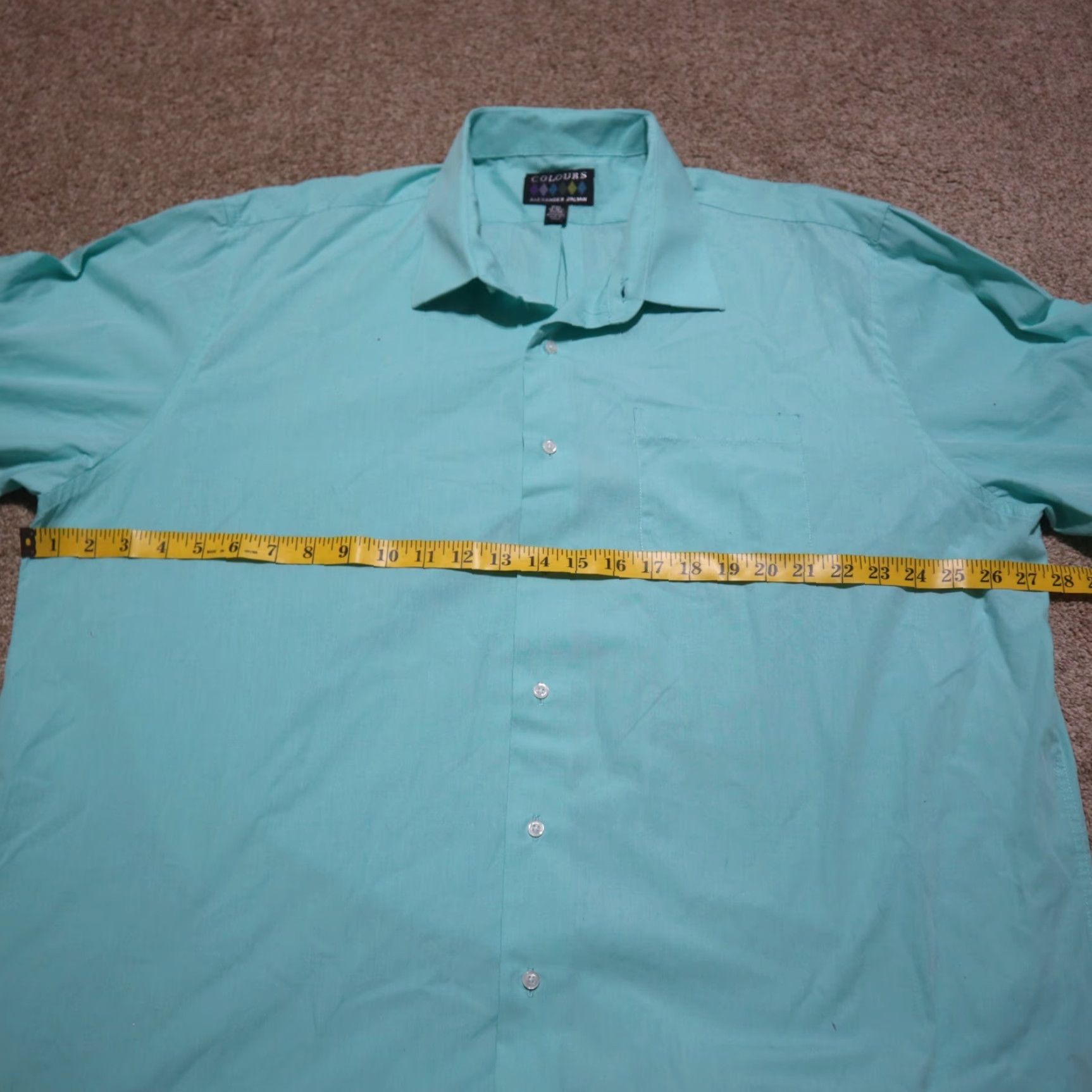 Alexander Julian Alexander Julian Colours Shirt Men 2XL Blue Button-Front Collared Long Sleeve Cotton Blend JS-18.5 34/35 Size US XXL / EU 58 / 5 - 4 Thumbnail