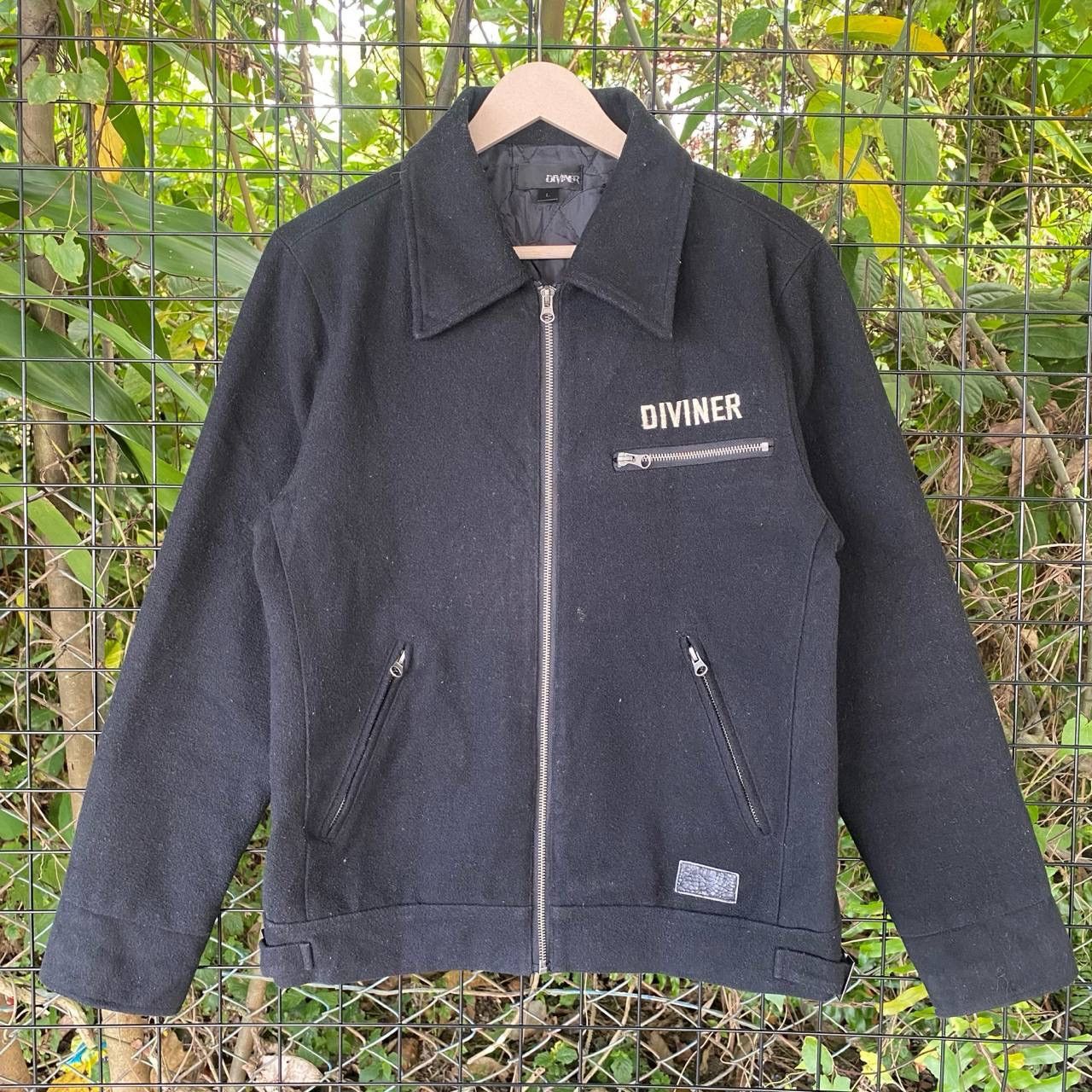 Diviner Japan Skull Big Logo Backhit Punk Zipper Jacket
