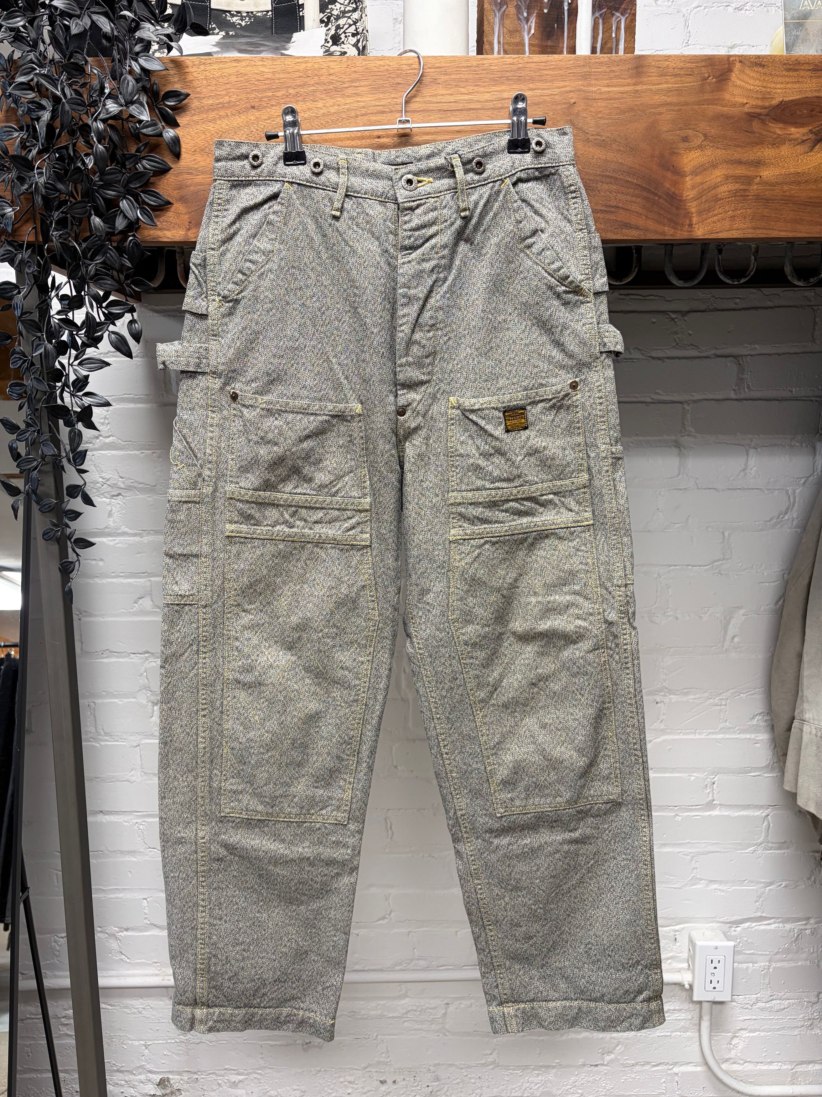 Kapital Kapital ‘Lumbar’ Double Knee Pinstripe Carpenter Denim Size US 28 / EU 44 - 1 Thumbnail