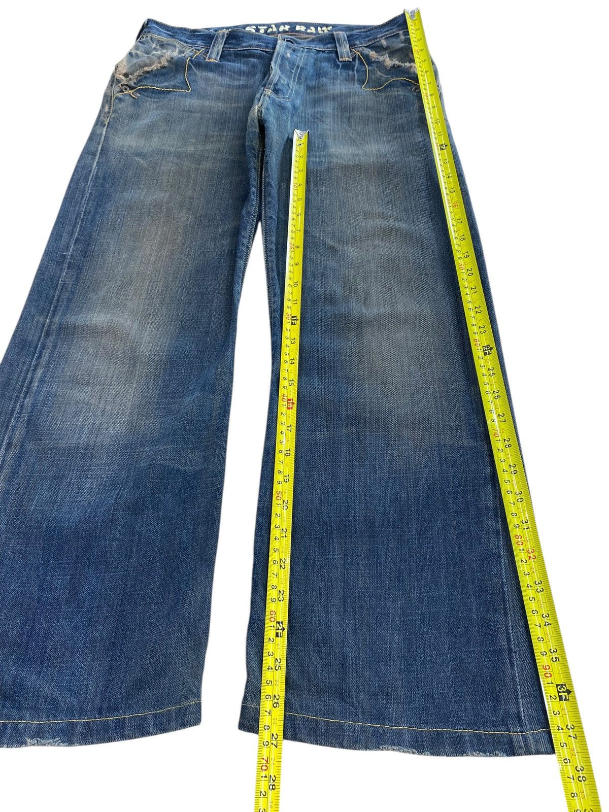 G-Star G-Star Brand Faded Mud Wash Style Loose Jeans Size US 30 / EU 46 - 7 Thumbnail