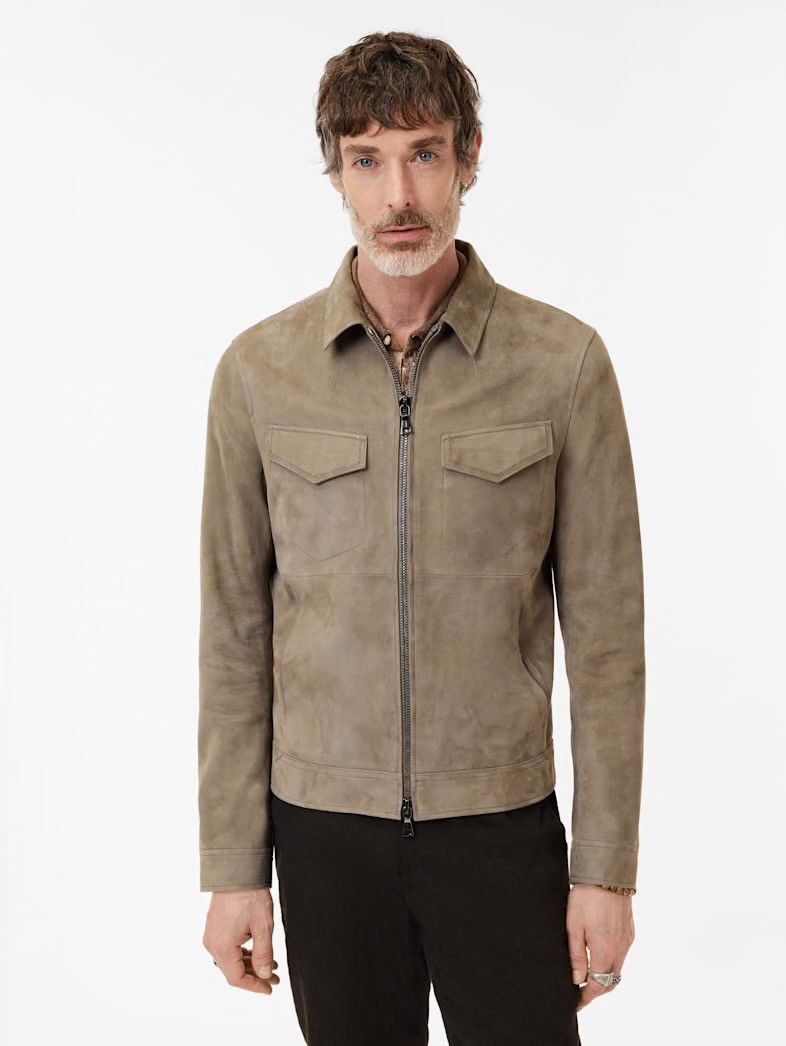 John Varvatos Grendale Suede Jacket EU 48 USA 38 Size US M / EU 48-50 / 2 - 7 Thumbnail