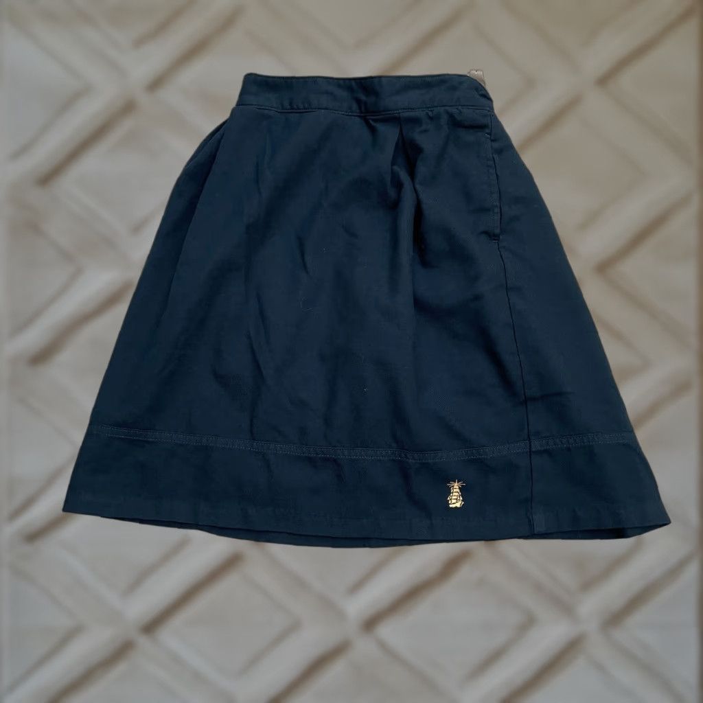 Lands' End Lands' End A-Line Skirt Womens 14 Navy Blue Knee Length Adjustable Waist Skort Size 36" / US 14 / IT 50 - 1 Thumbnail