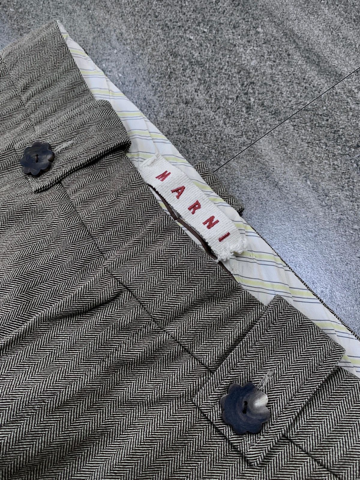 Marni Wideleg Cropped Wool Blend Trousers Size US 30 / EU 46 - 6 Thumbnail