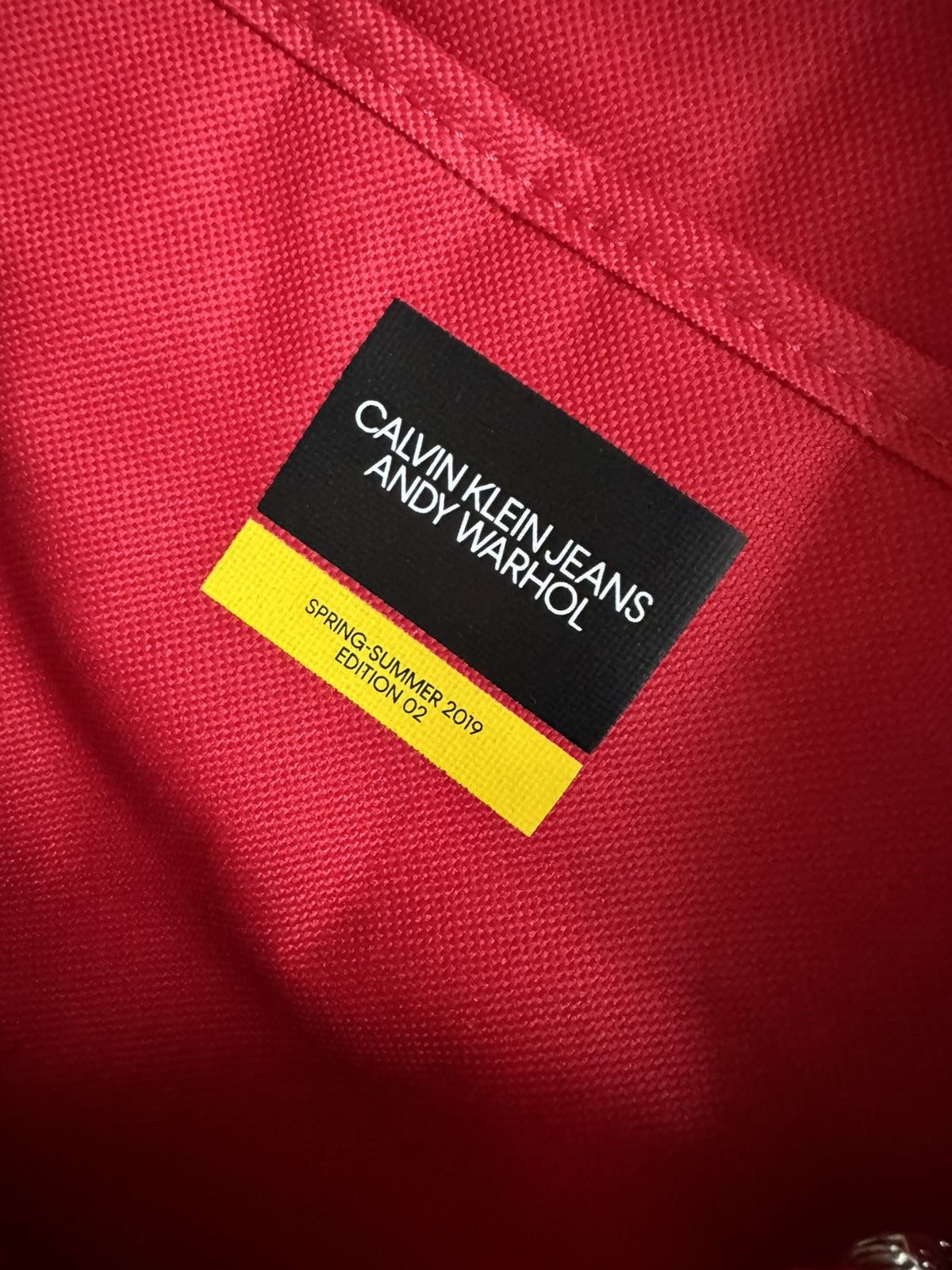 Calvin Klein 205W39NYC DSWT! Calvin Klein X Andy Warhol Rodeo Red Backpack Size ONE SIZE - 6 Thumbnail