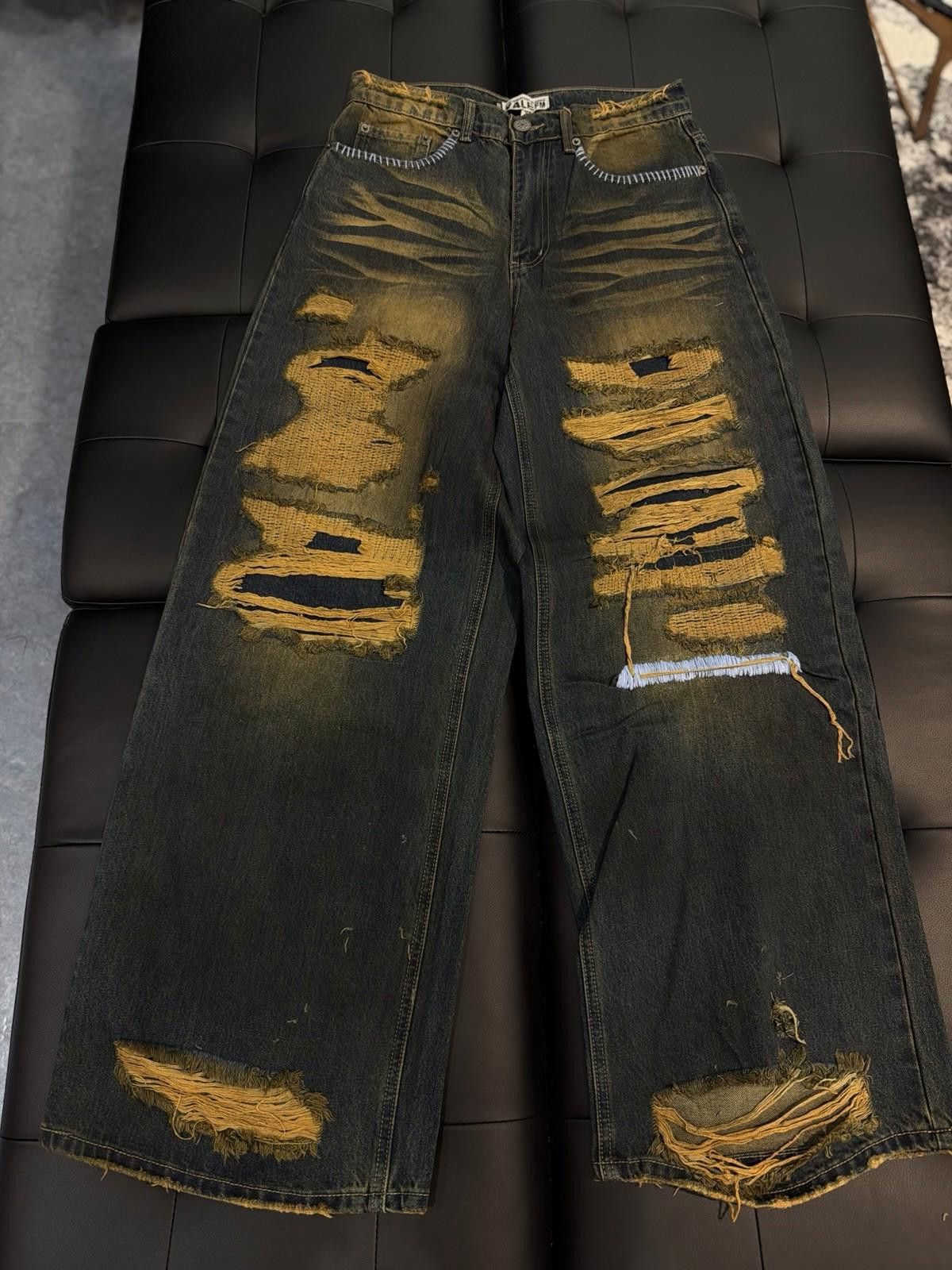 Vale Valley Baggy Denim BlueJeans Size 30 (NEW) Authentic Pants Size US 30 / EU 46 - 4 Thumbnail