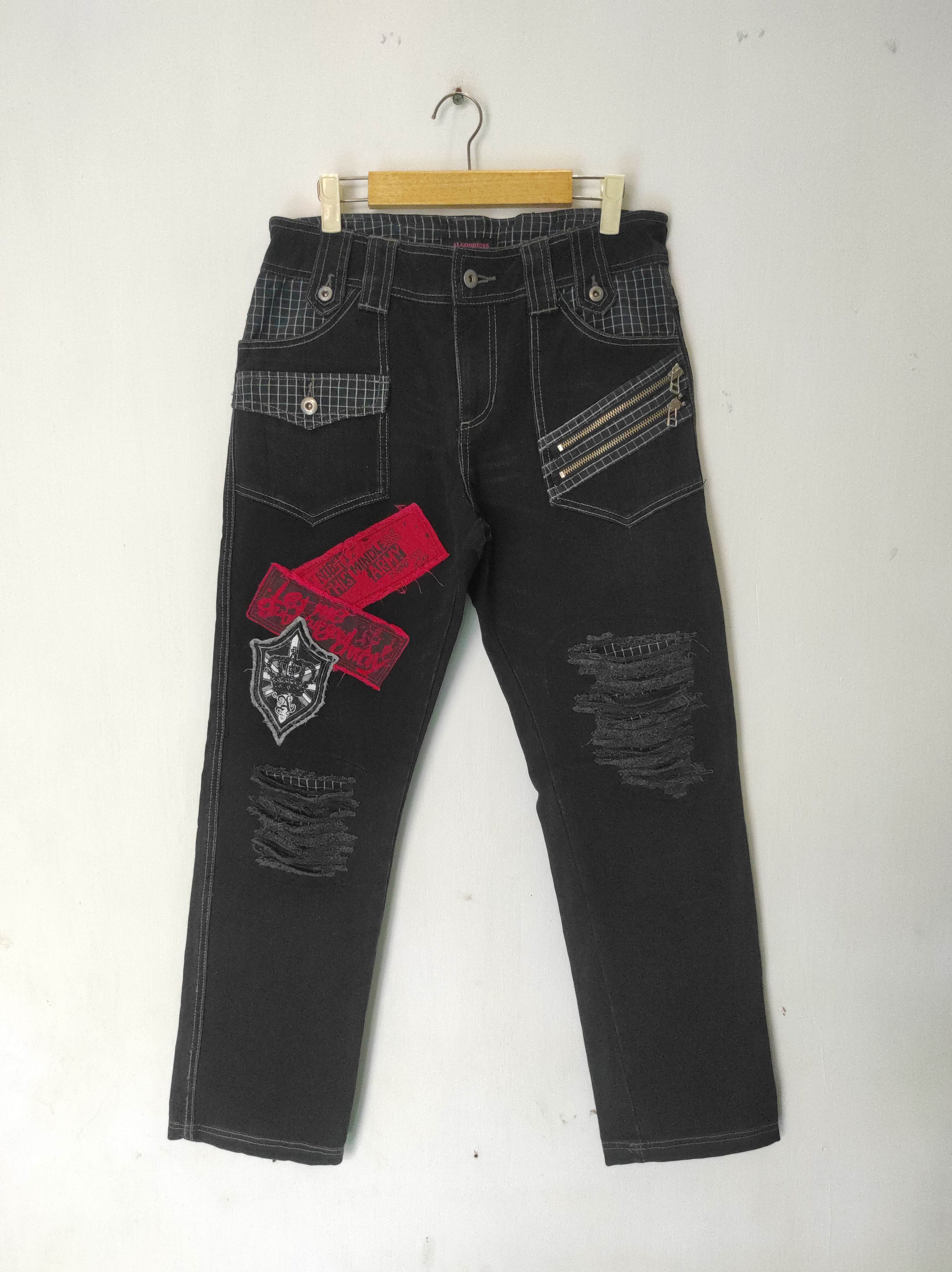 Hysteric Glamour Vintage Algonquins Punk Bondage Ankle Zip RARE Pant Size US 30 / EU 46 - 2 Thumbnail