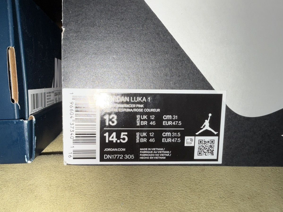 Jordan Brand Jordan Luka 1 w/ OG Box, Exc Cond, sz 13 MintFoam/RacerPink Size US 13 / EU 46 - 4 Thumbnail