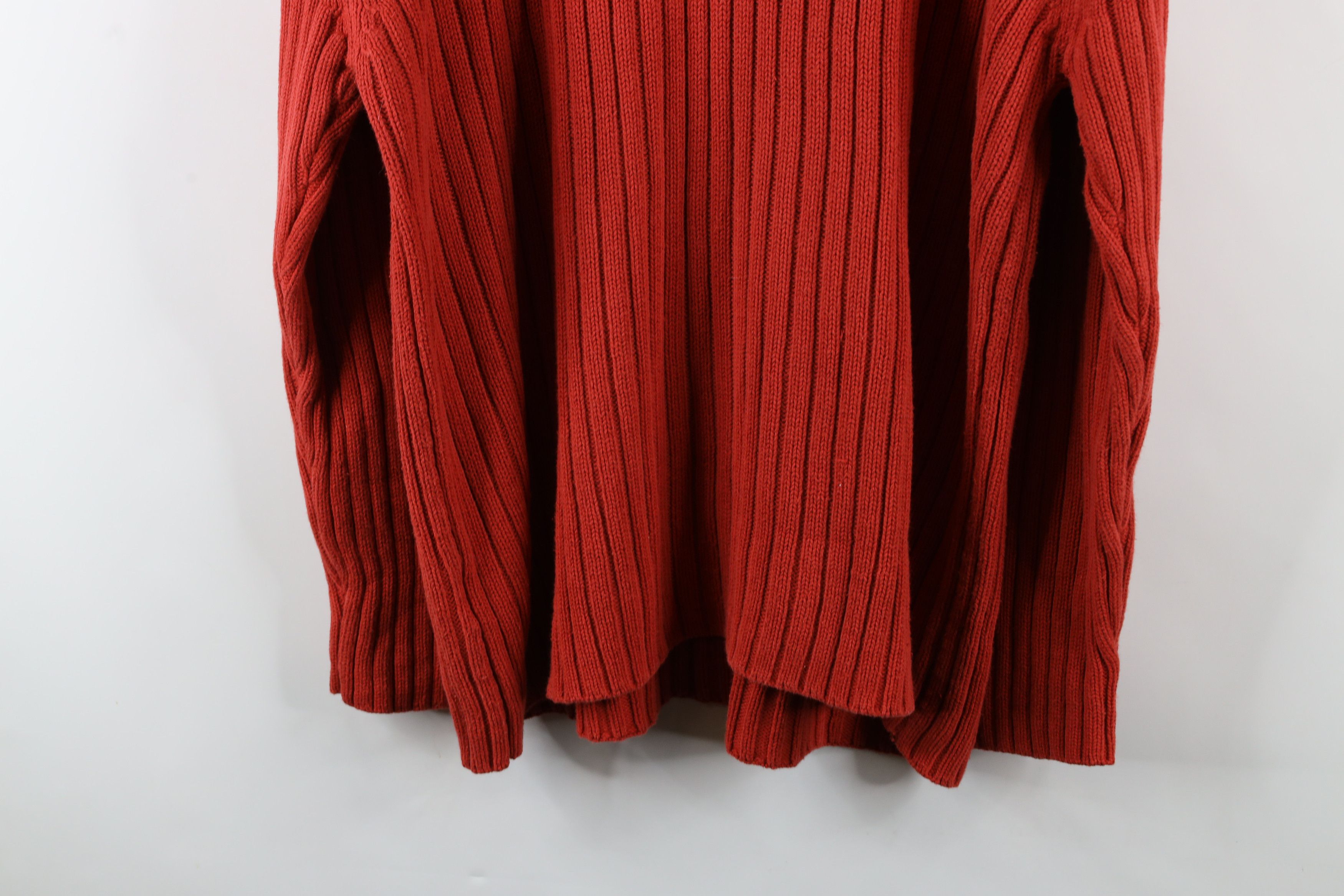 Vintage Vintage 90s Streetwear Ribbed Knit V-Neck Sweater Cotton Size US XL / EU 56 / 4 - 9 Thumbnail