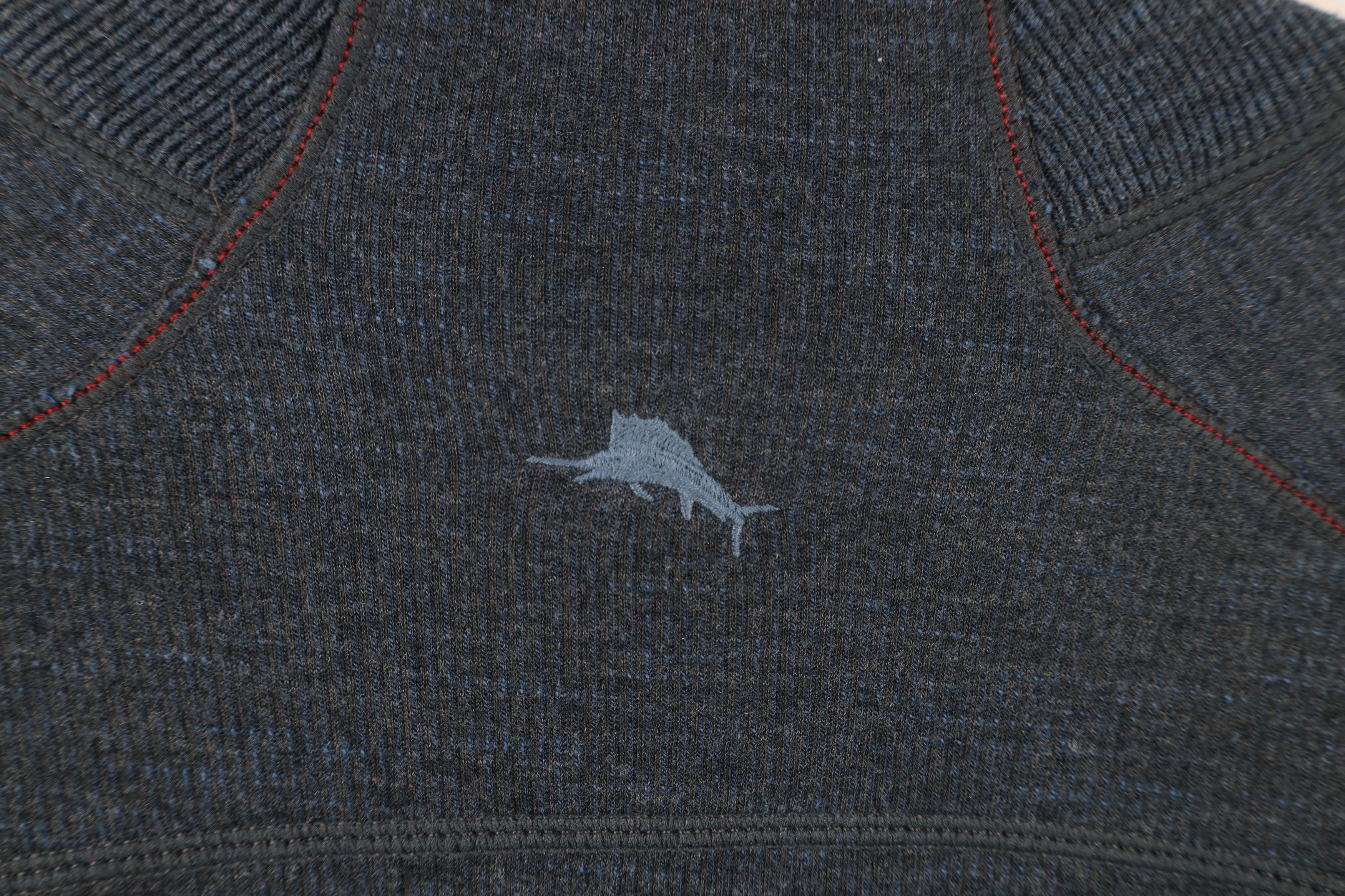 Tommy Bahama × Vintage Vintage Tommy Bahama Reversible Ribbed Knit Half Zip Sweater Size US XL / EU 56 / 4 - 8 Thumbnail
