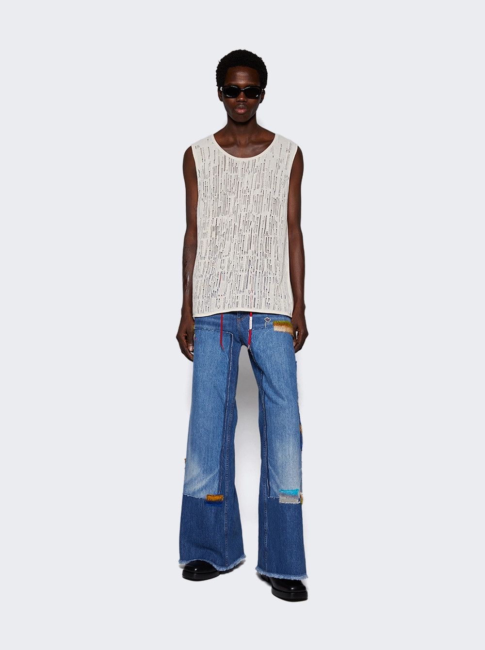 Lanvin o1mle0426 Sleeveless Tank Tops in White Size US XXL / EU 58 / 5 - 2 Thumbnail