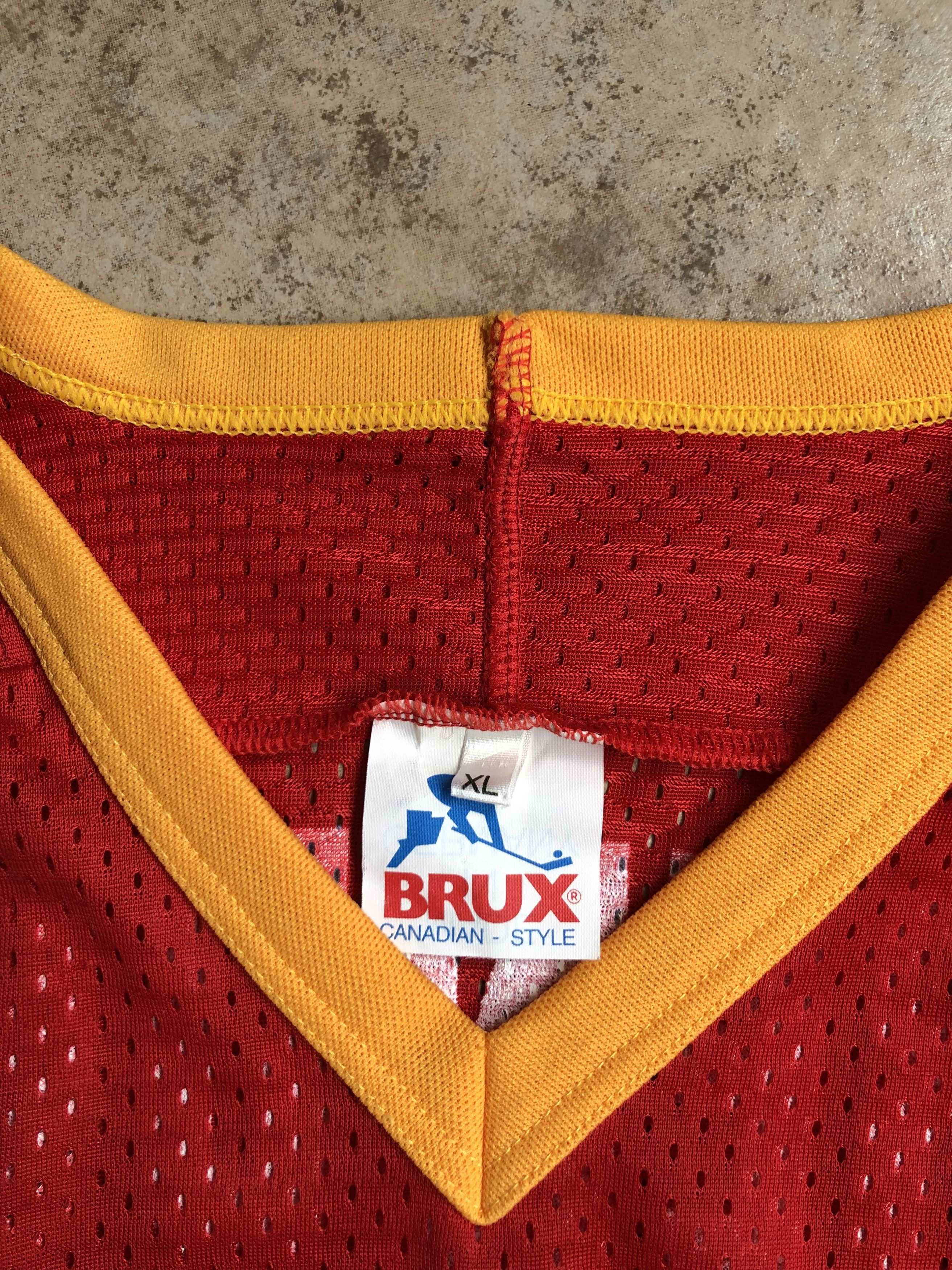 NHL Vintage DEG Düsseldorfer EG Brendel #12 T Ice Hockey Jersey Size US XL / EU 56 / 4 - 5 Thumbnail