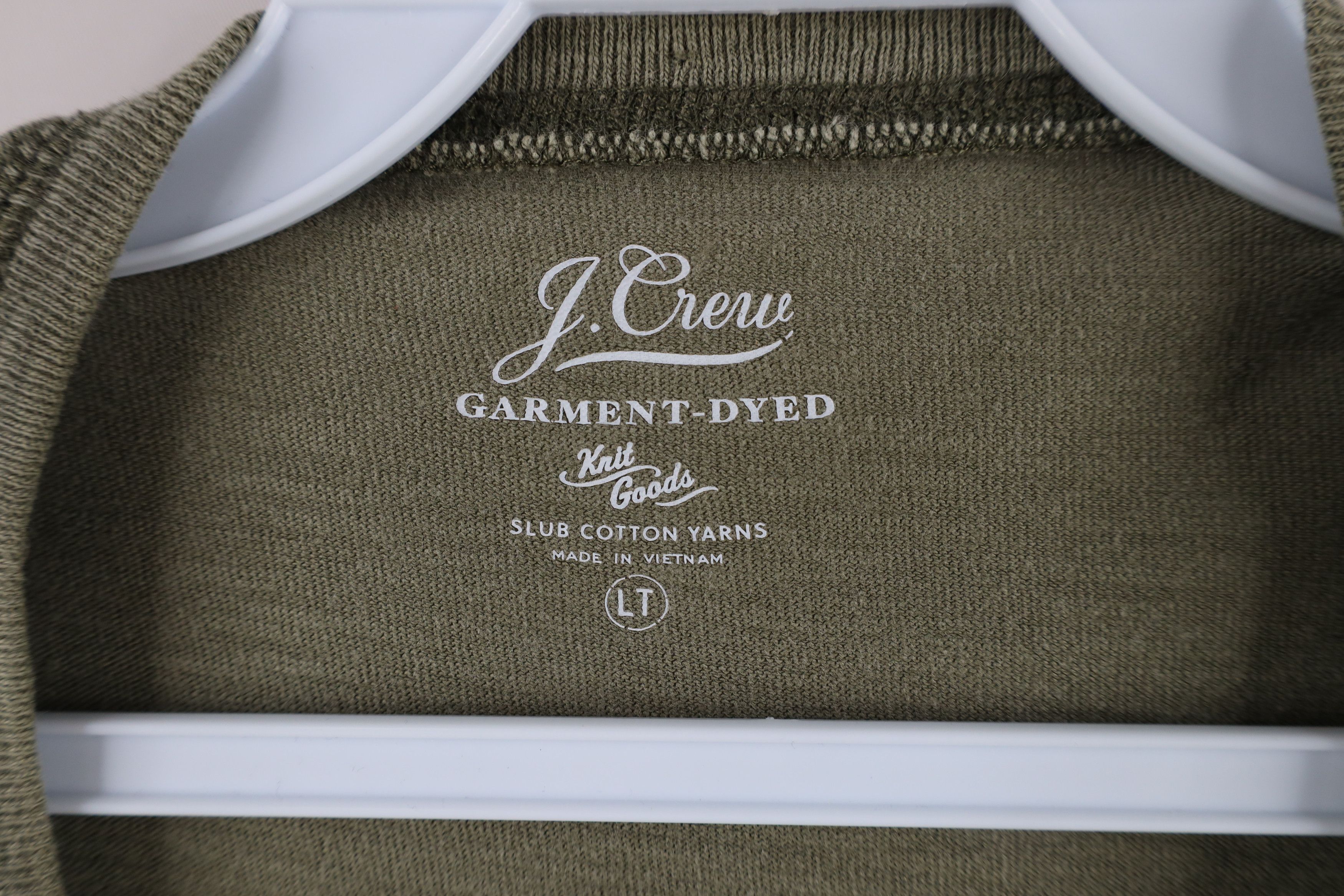 J.Crew × Vintage J Crew Garment Dyed Knit Slub Cotton Yarn Henley T-Shirt Size US L / EU 52-54 / 3 - 5 Thumbnail