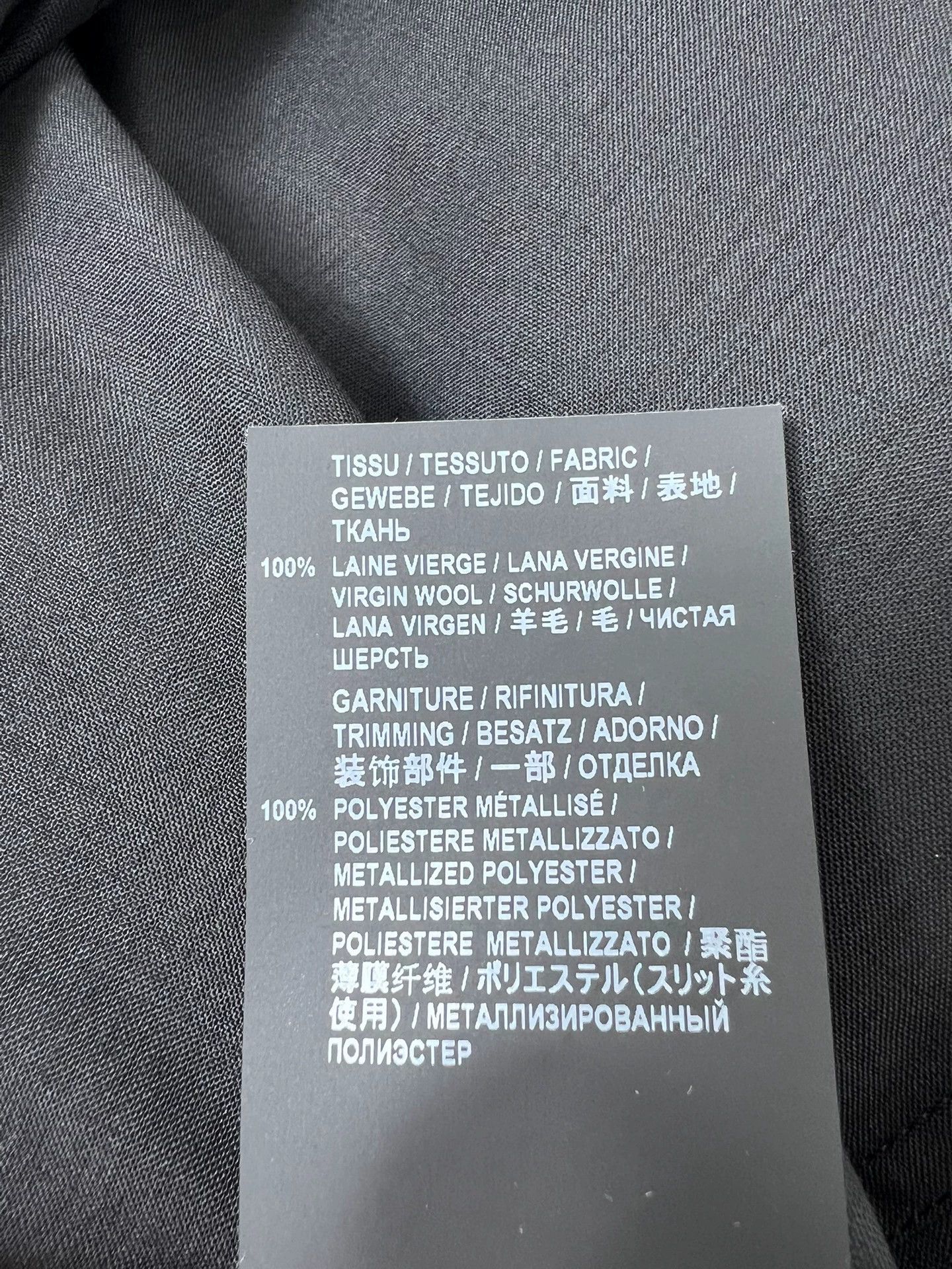 Saint Laurent Paris SLP 19fw 40 Black Silver Thread Crescent Shirt Size US XXS / EU 40 - 6 Thumbnail