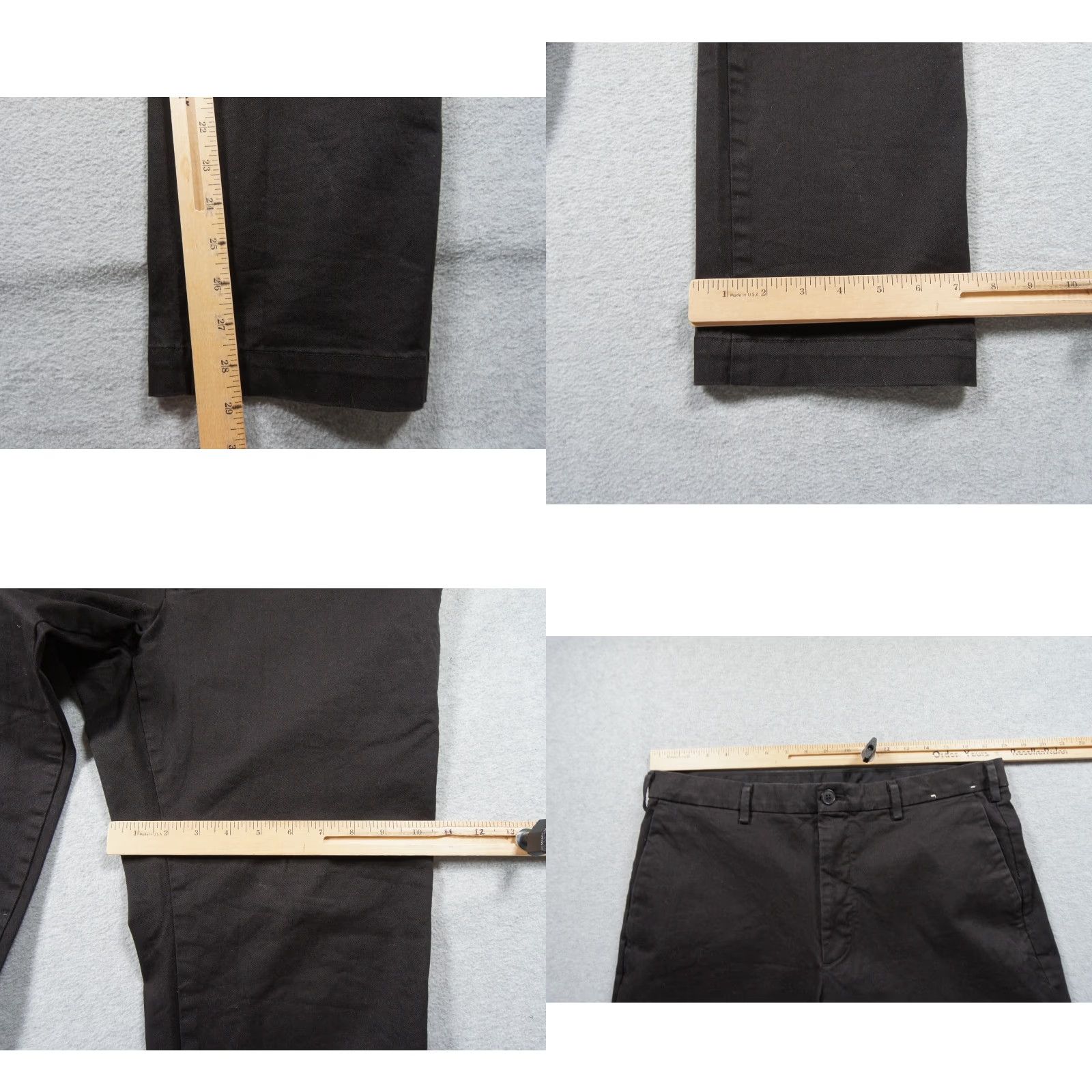 Uniqlo Uniqlo Pants Mens 35x29 Black Chino Slim Fit Flat Front Stretch Preppy Casual Size US 35 - 8 Thumbnail