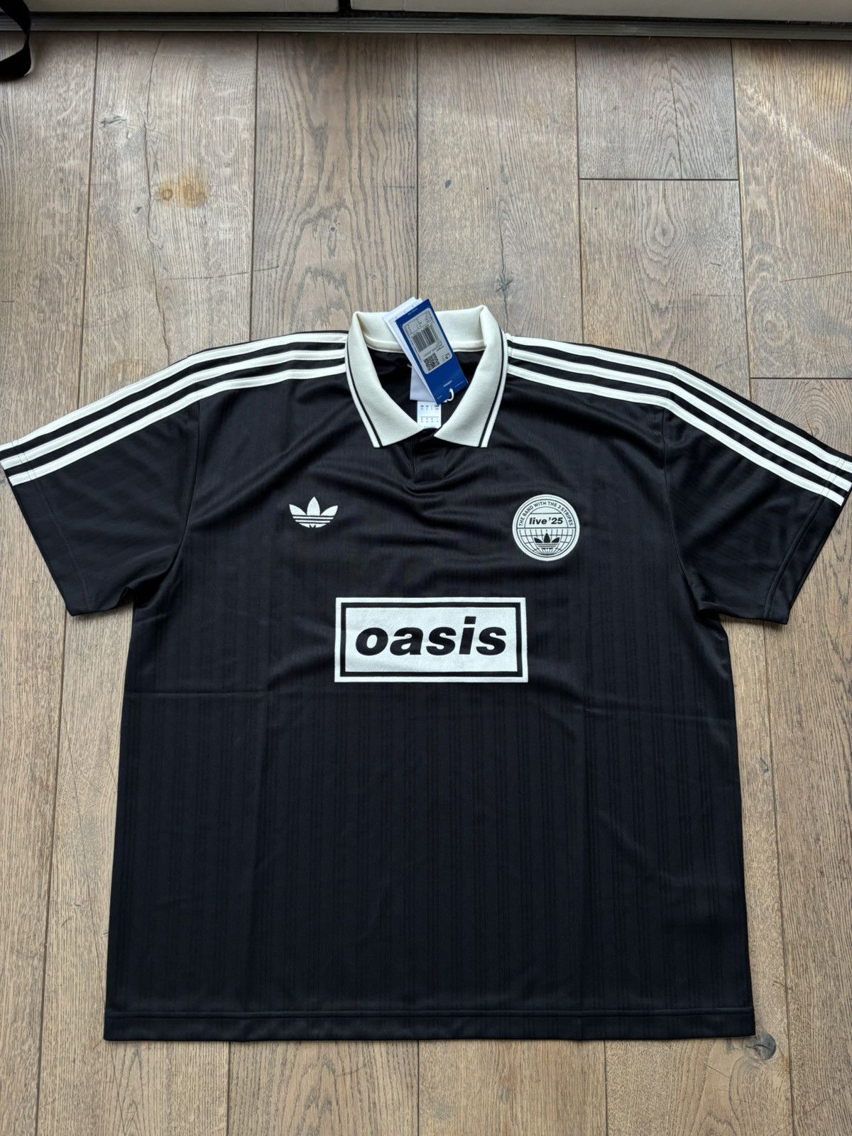Oasis×Adidas jacquard jersey Sサイズ adidas x Oasis Tour Jacquard Jersey Clear Sky Men's - SS25 - US