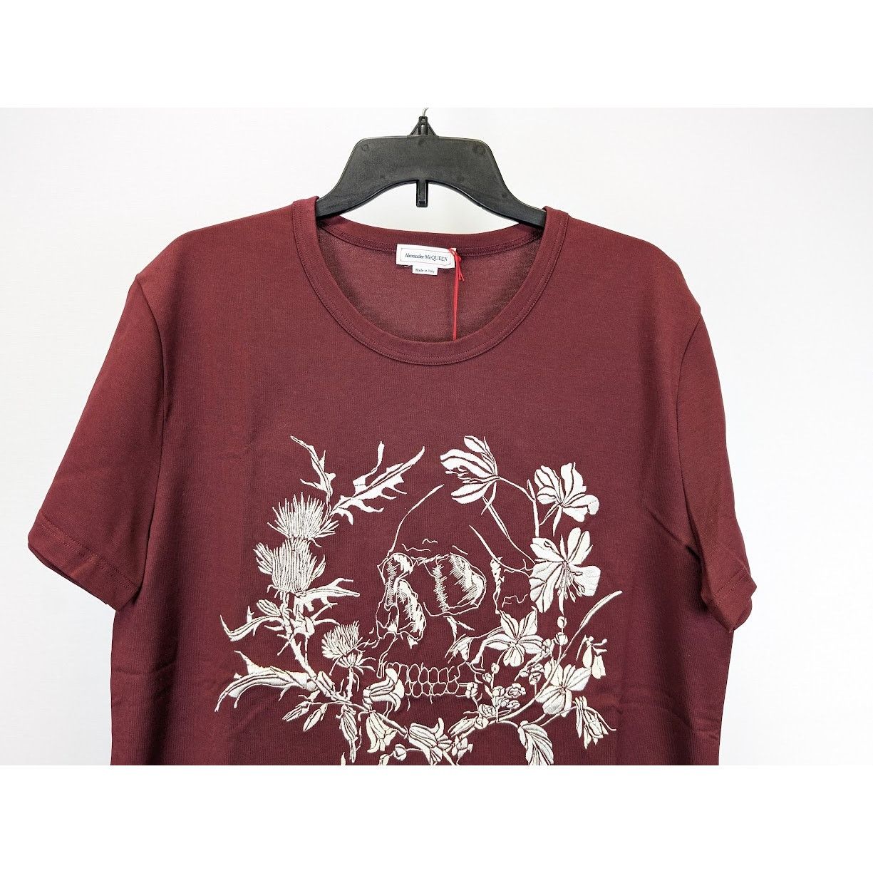 Alexander McQueen o1rshd1 Short Sleeve T-Shirt in Burgundy XL Size US XL / EU 56 / 4 - 6 Thumbnail