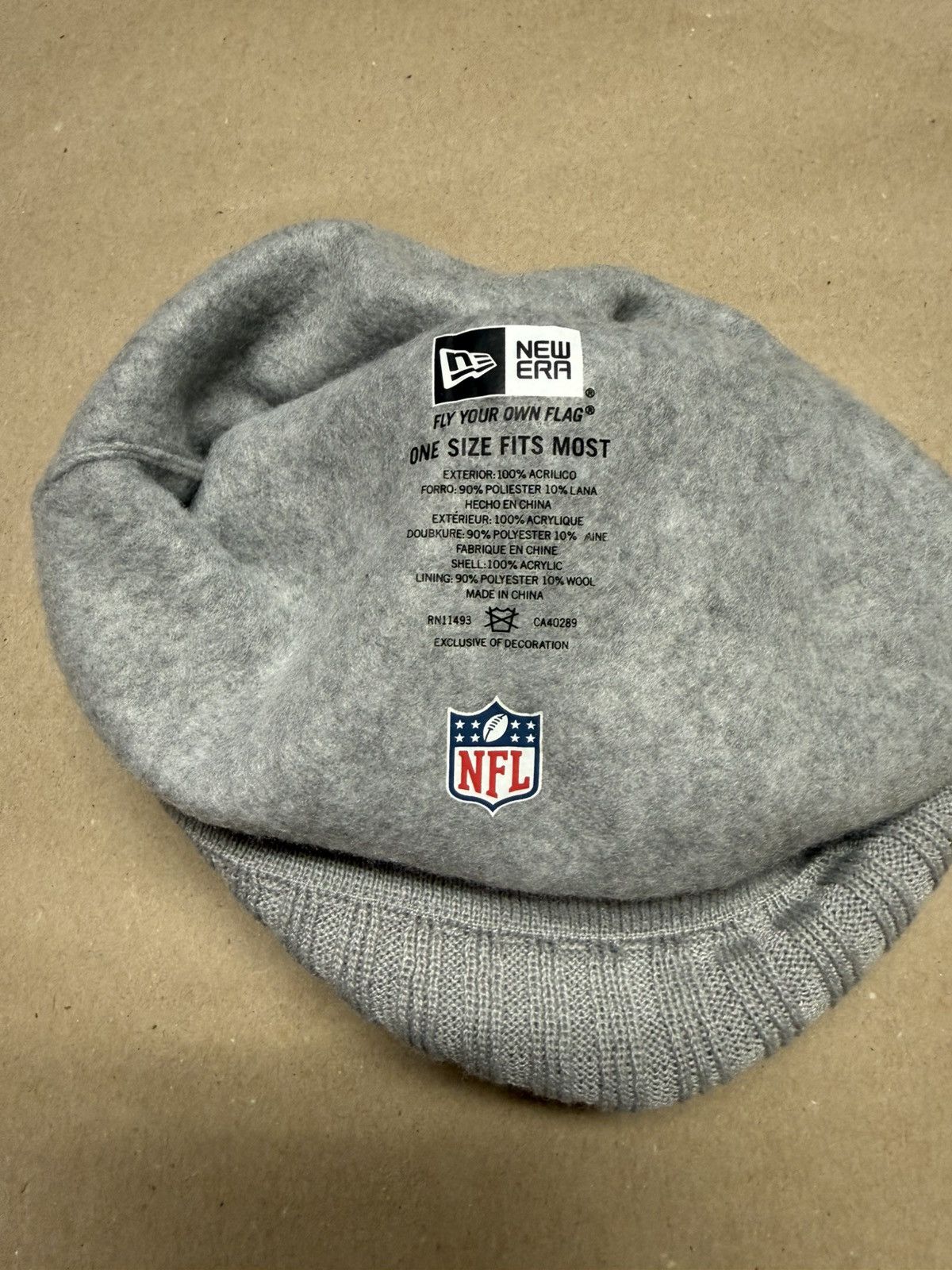 New Era Seattle Seahawks New Era NFL Football OS Beanie Hat Cap Rare Size ONE SIZE - 3 Thumbnail