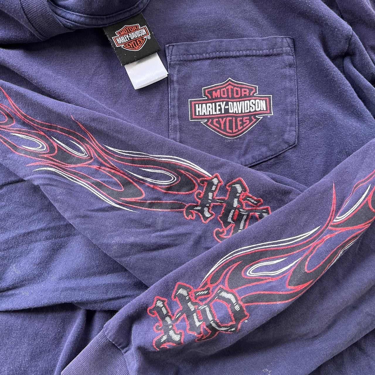 Harley Davidson × Vintage Harley Davidson Long Sleeve Size US XL / EU 56 / 4 - 5 Thumbnail