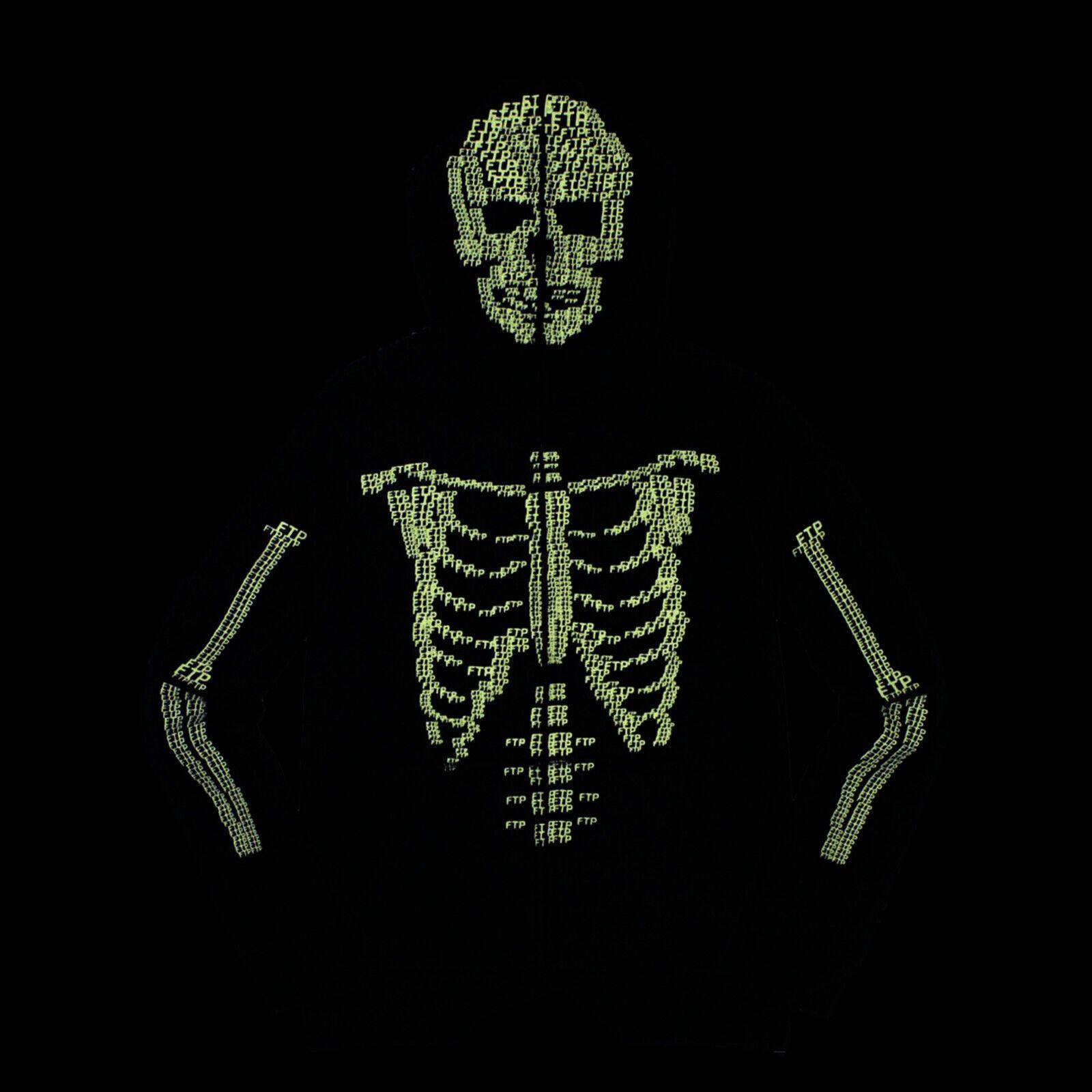 Fuck The Population FTP Skeleton Full Zip Hoodie Black (2021) Size XXL Size US XXL / EU 58 / 5 - 2 Thumbnail