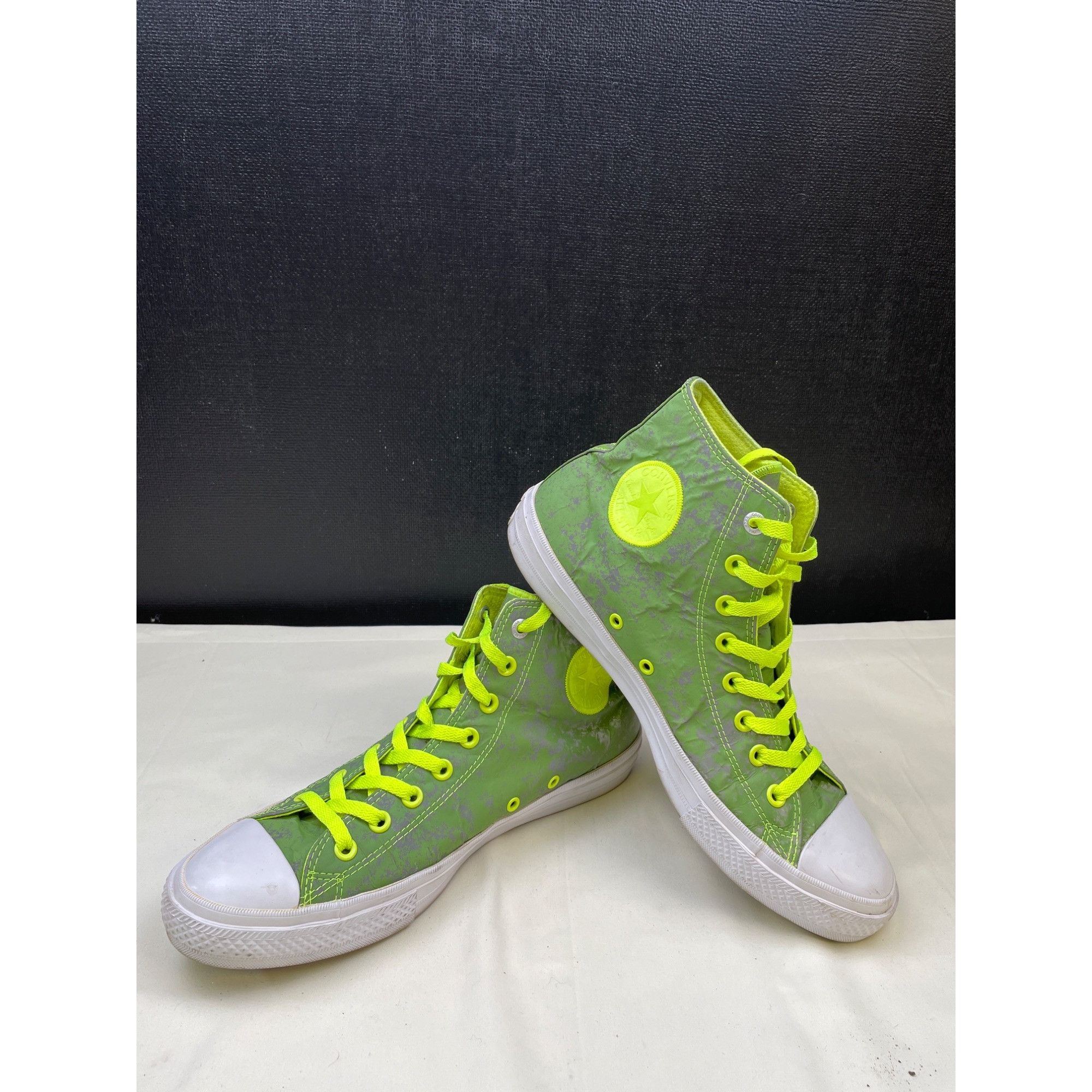 Converse Unisex Chuck Taylor Green Reflective Sneaker Shoes