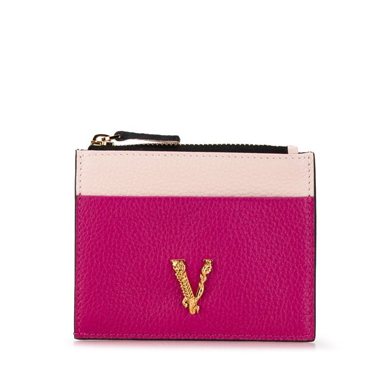 Versace Versace Versace Virtus Bicolor Leather Card and Coin Case Leather Card Case in Great Condition Size ONE SIZE - 1 Thumbnail